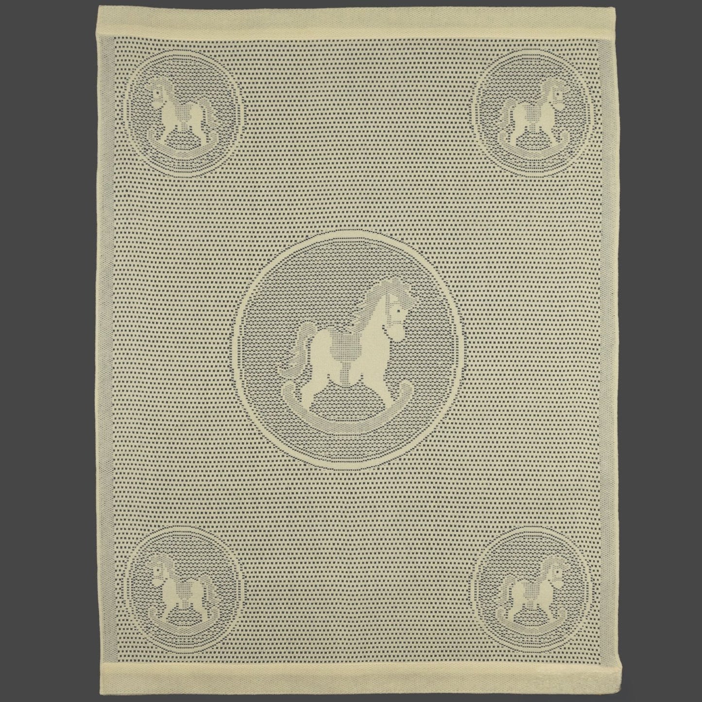 Southampton Home Lace Weave Rocking Horse Baby Blanket ~ Yellow ~-Gifts-[bar code]-Prince of Scots
