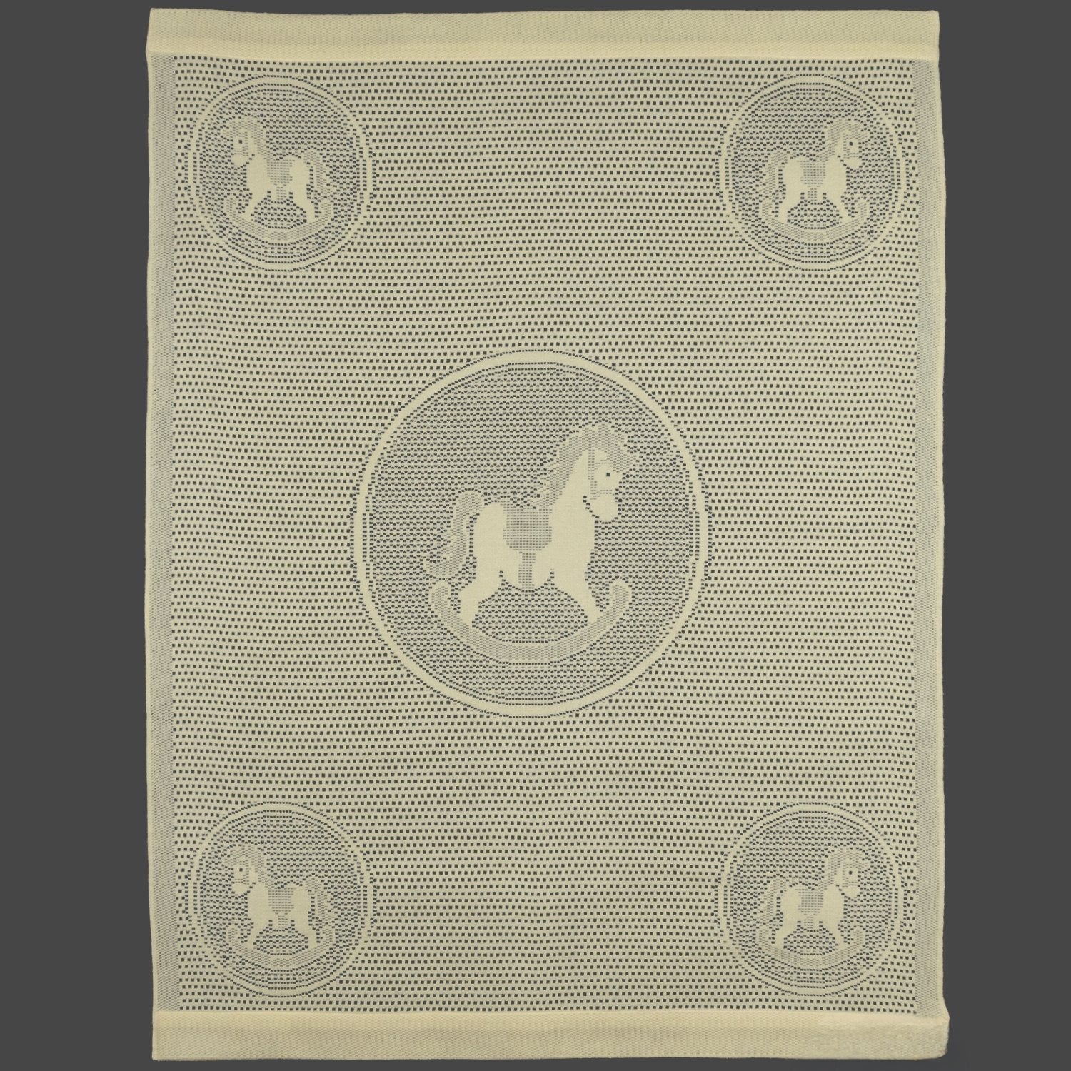 Southampton Home Lace Weave Rocking Horse Baby Blanket ~ Yellow ~-Gifts-[bar code]-Prince of Scots