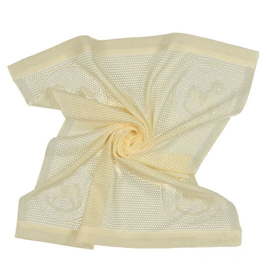 Southampton Home Lace Weave Rocking Horse Baby Blanket ~ Yellow ~-Gifts-[bar code]-Prince of Scots