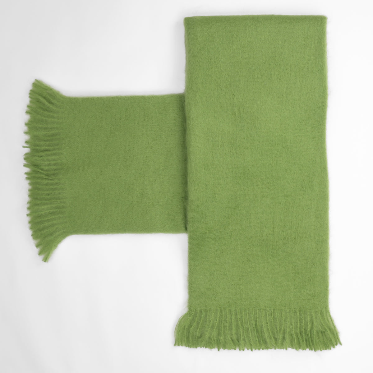 Southampton Home Luxury Mohair Throw ~ Garden Verde