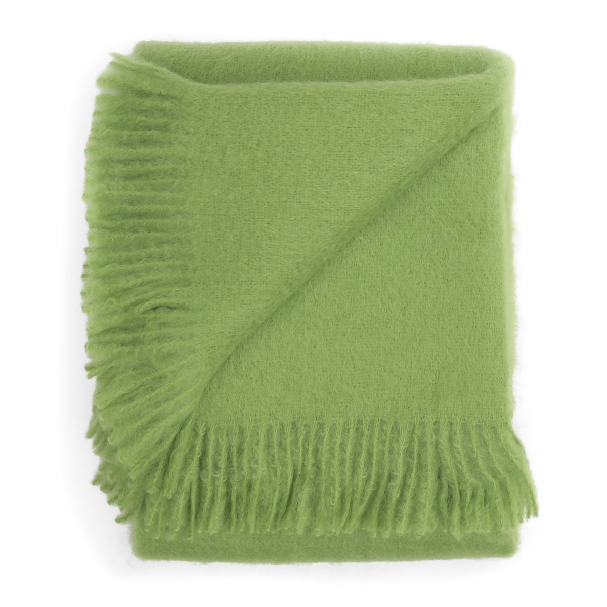 Southampton Home Luxury Mohair Throw ~ Garden Verde