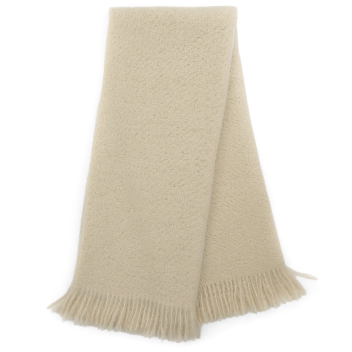 Southampton Home Luxury Mohair Throw ~ Ivory