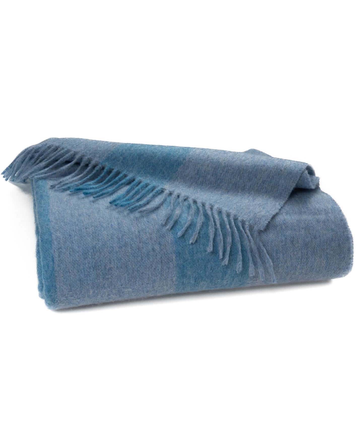 Southampton Home Merino Wool Cabana Stripe (Blue)-Throws and Blankets-[bar code]-Prince of Scots