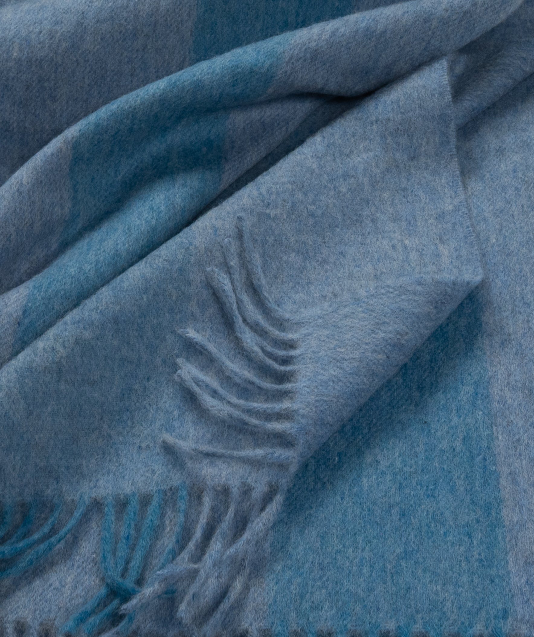 Southampton Home Merino Wool Cabana Stripe (Blue)-Throws and Blankets-[bar code]-Prince of Scots