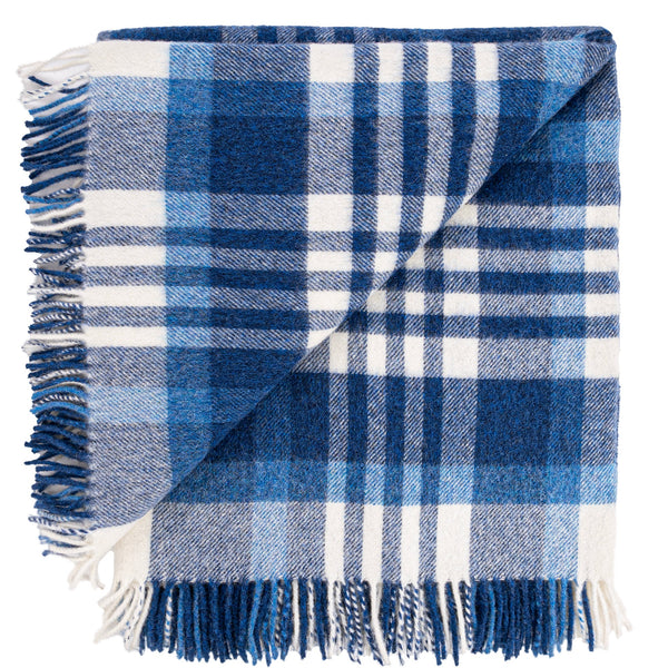 Southampton Home Merino Wool Coastal Throw ~ Plaid ~-Throws and Blankets-[bar code]-CoastalPlaid-Prince of Scots