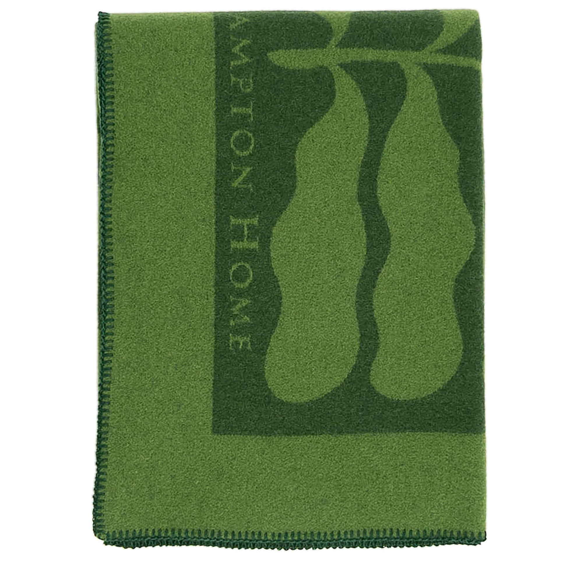 Southampton Home Merino Wool Fleece Throw ~ Leaf ~-Throws and Blankets-[bar code]-SHGreenLeaf-Prince of Scots