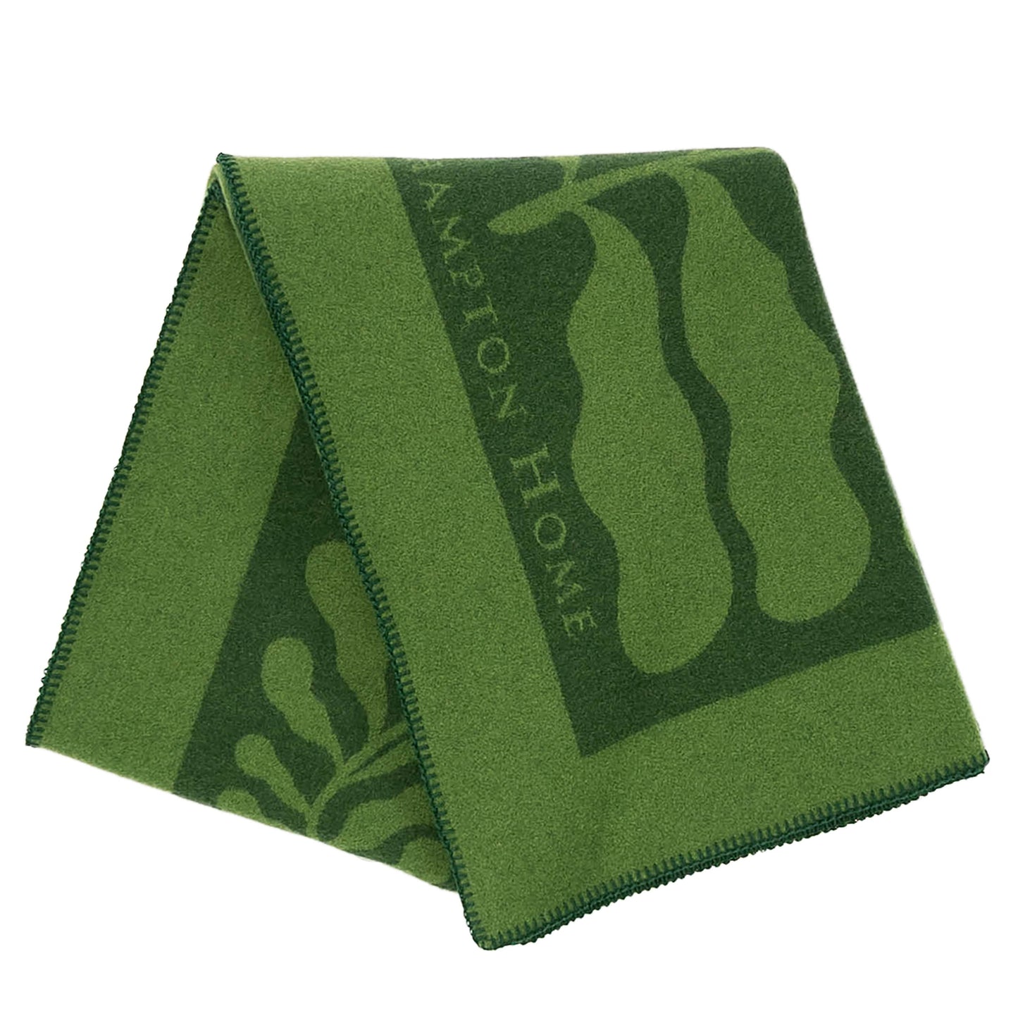 Southampton Home Merino Wool Fleece Throw ~ Leaf ~-Throws and Blankets-[bar code]-SHGreenLeaf-Prince of Scots