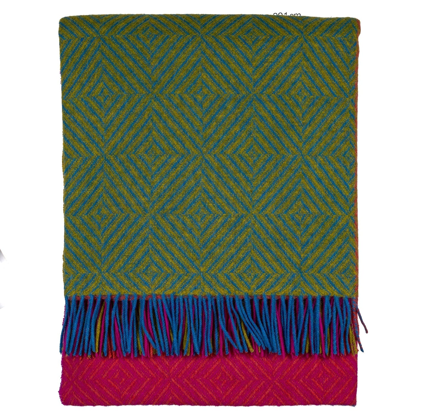 Southampton Home Merino Wool Geometric Block Throw (Brilliant)-Throws and Blankets-810032753092-BrilliantBlock-Prince of Scots