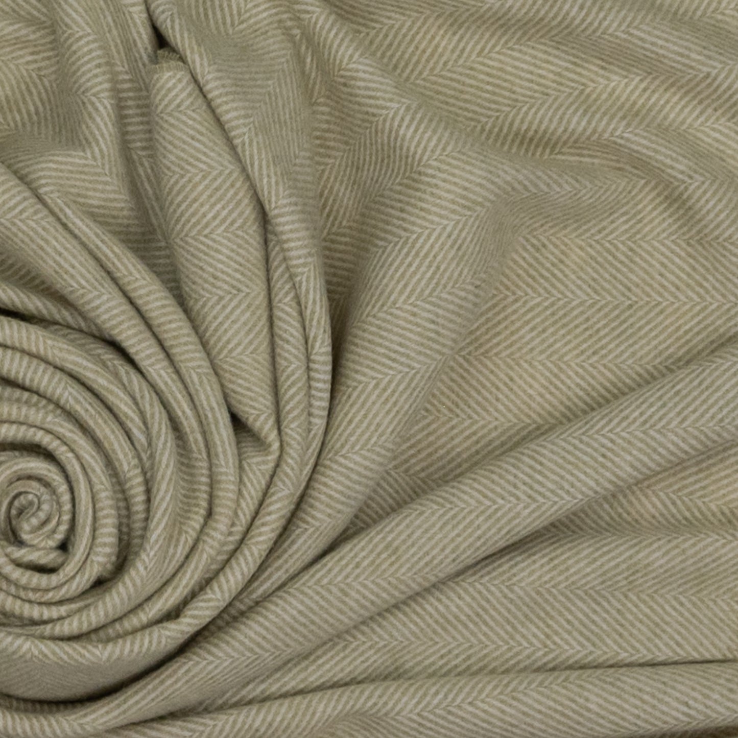 Southampton Home Merino Wool Herringbone Throw (Celery)-Throws and Blankets-[bar code]-Prince of Scots