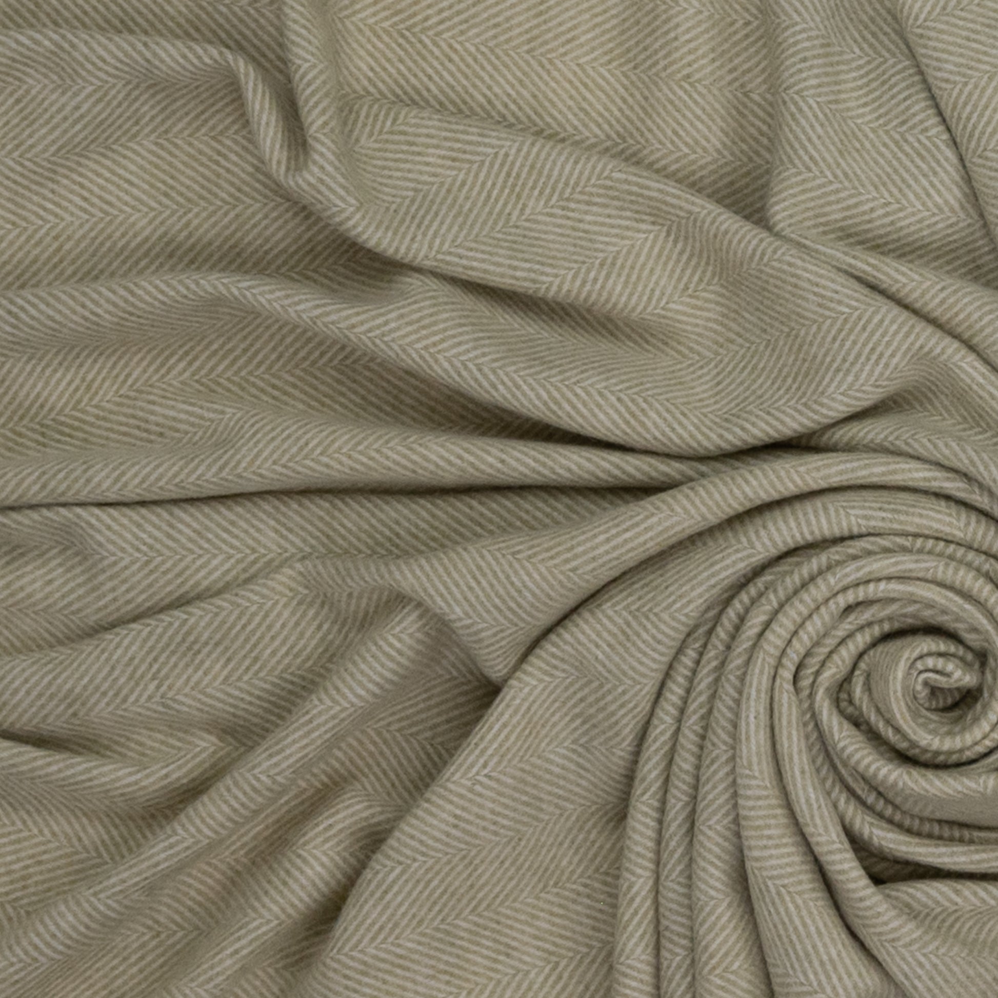 Southampton Home Merino Wool Herringbone Throw (Celery)-Throws and Blankets-[bar code]-Prince of Scots
