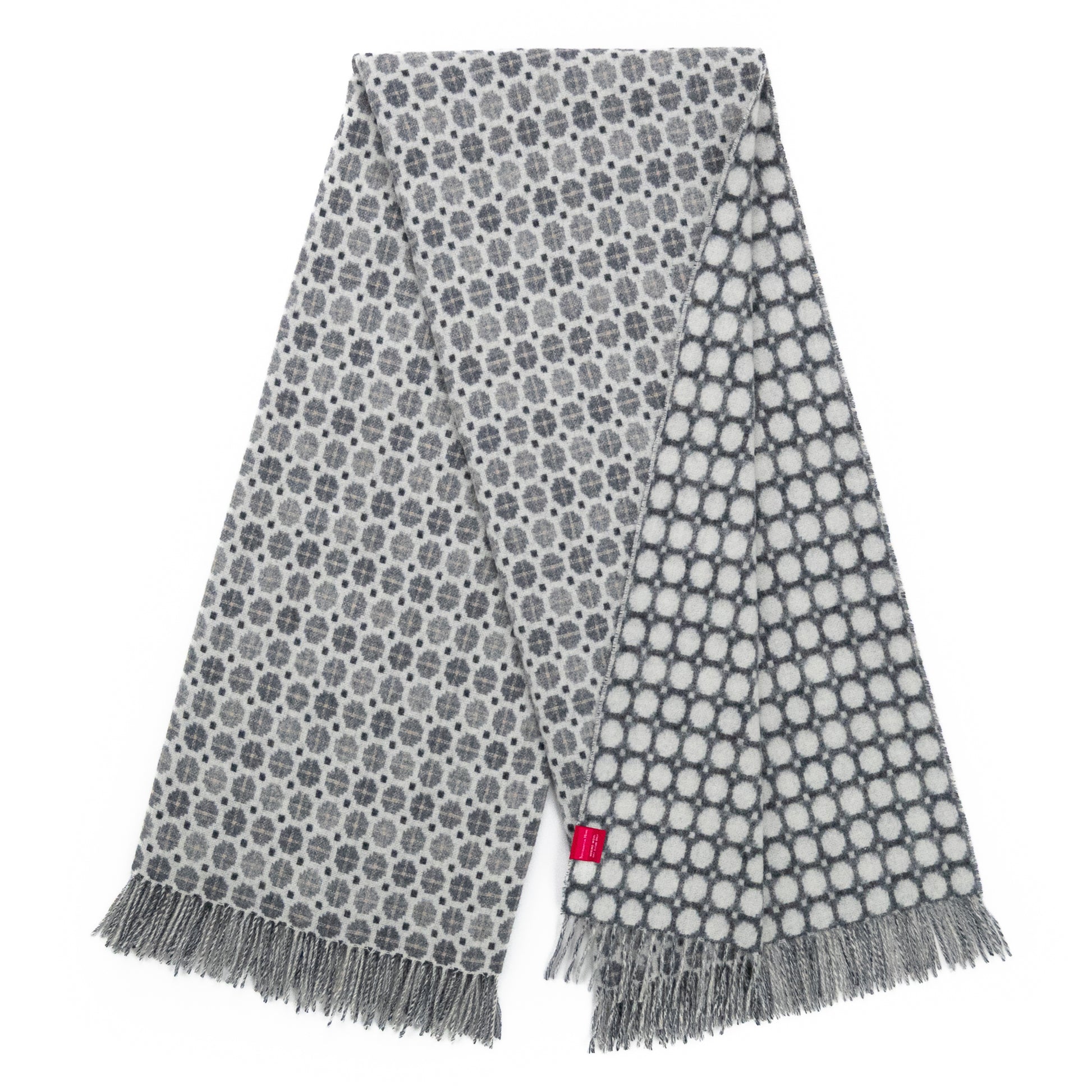 Southampton Home Merino Wool Medallion (Grey)-Throws and Blankets-[bar code]-Prince of Scots