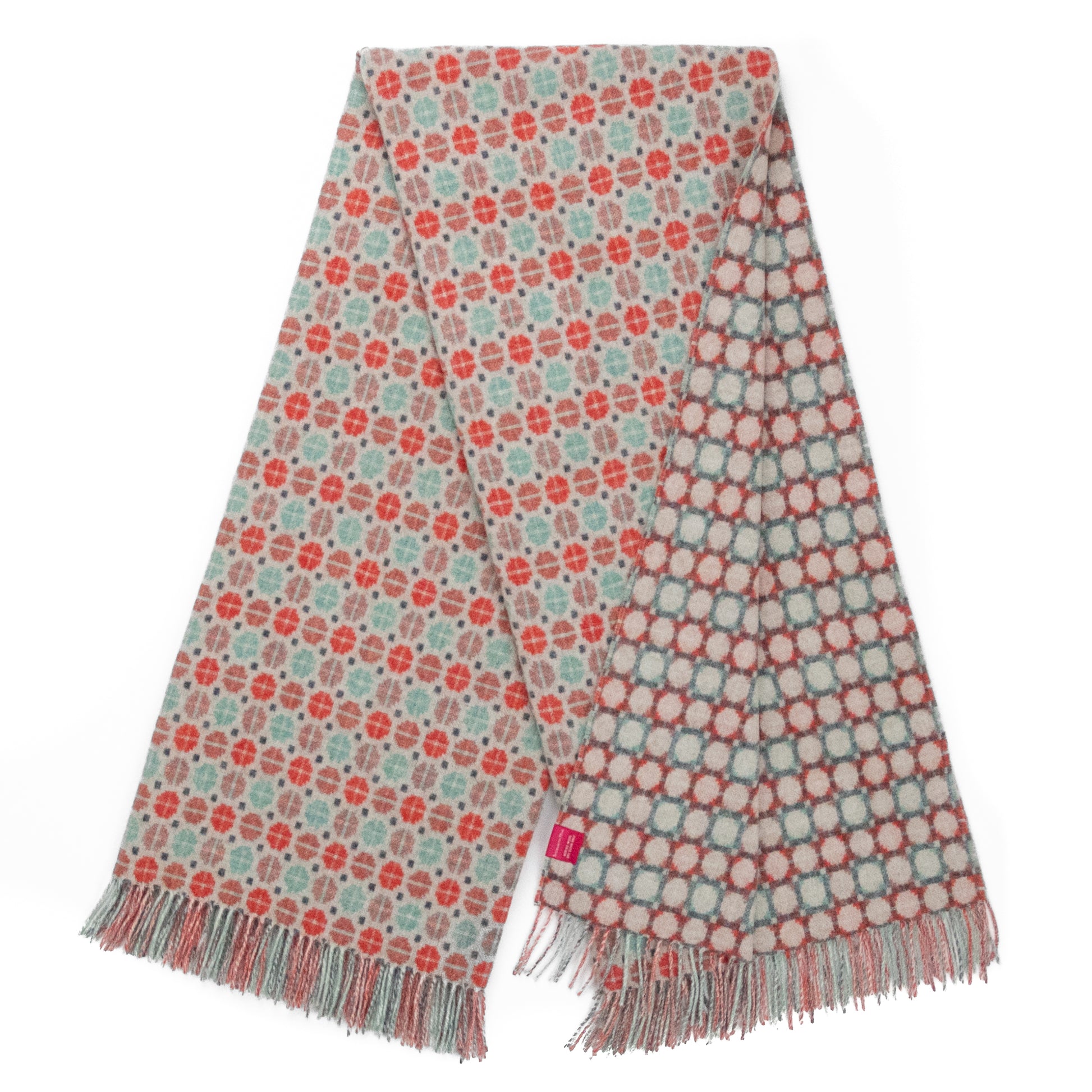 Southampton Home Merino Wool Medallion (Melon)-Throws and Blankets-[bar code]-Prince of Scots