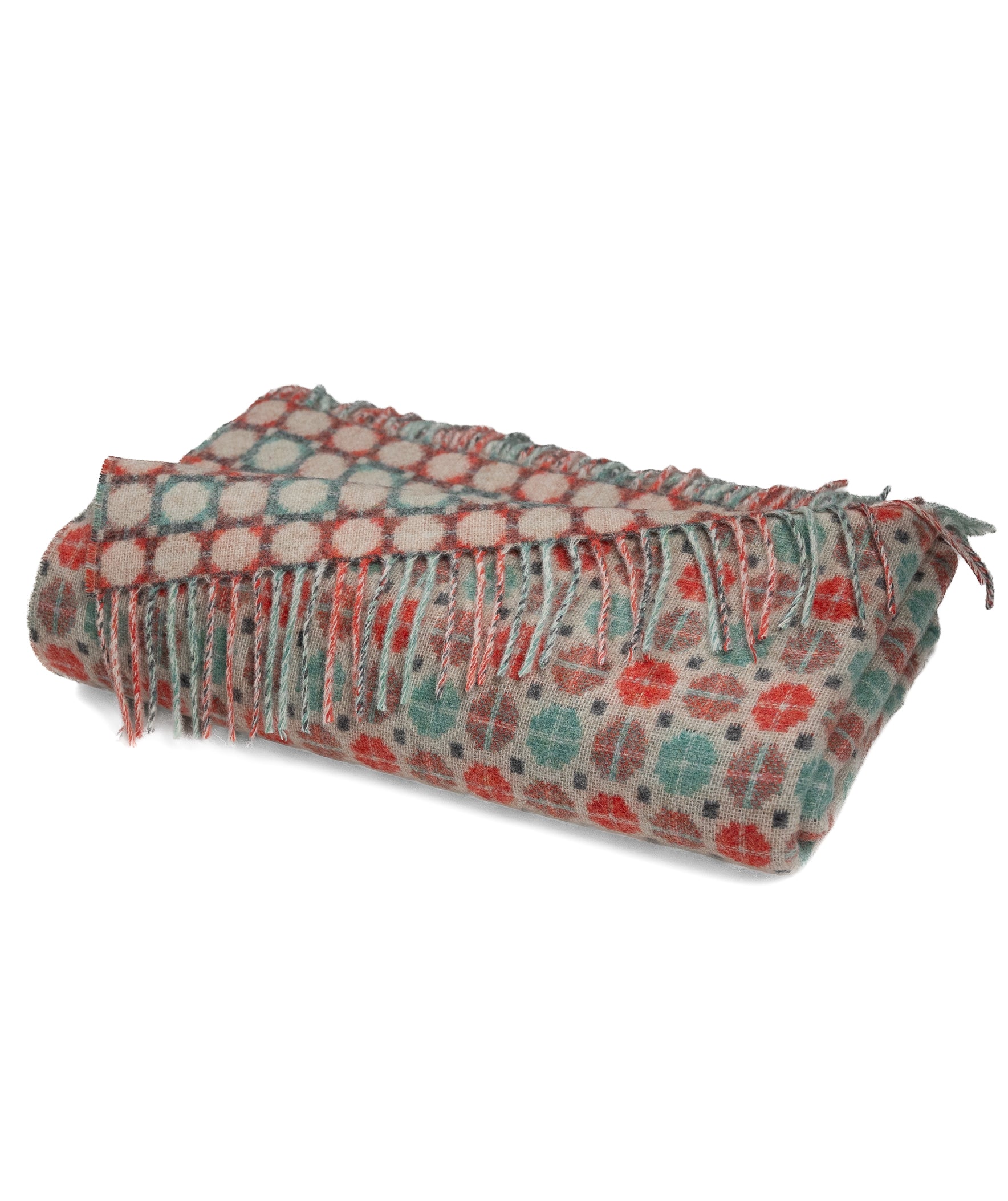Southampton Home Merino Wool Medallion (Melon)-Throws and Blankets-[bar code]-Prince of Scots