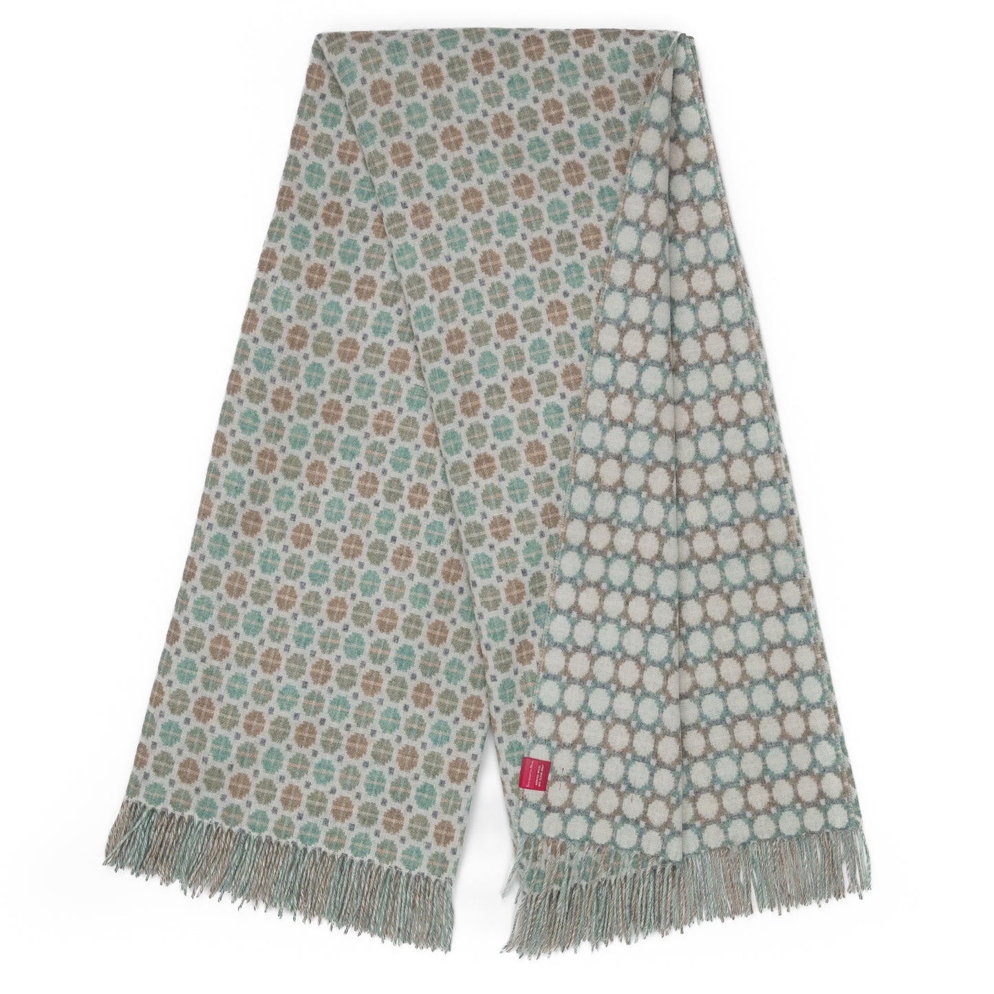 Southampton Home Merino Wool Medallion (Mint)-Throws and Blankets-[bar code]-Prince of Scots