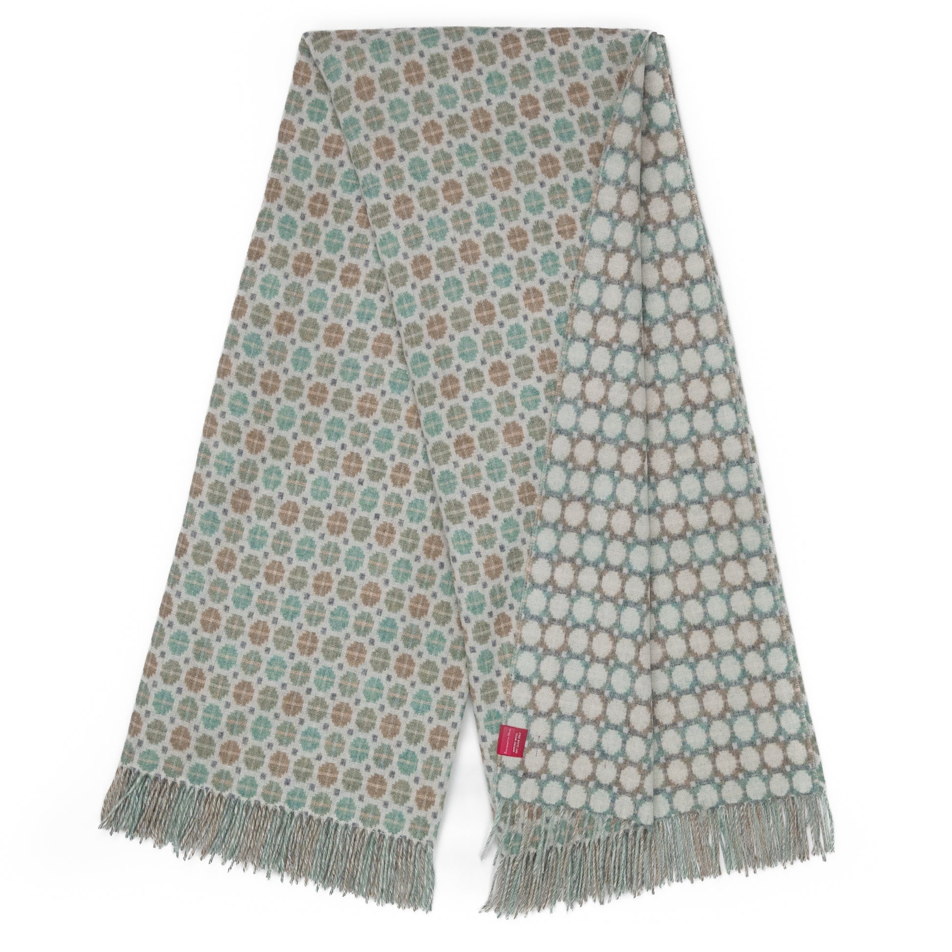 Southampton Home Merino Wool Medallion (Mint)-Throws and Blankets-[bar code]-Prince of Scots