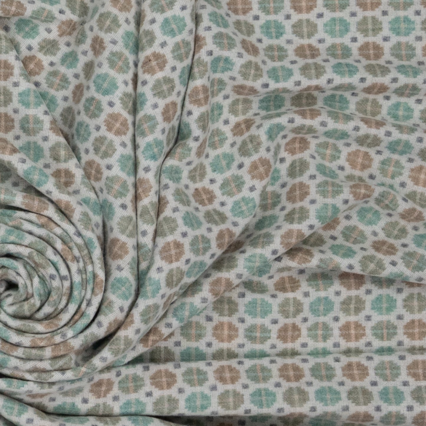 Southampton Home Merino Wool Medallion (Mint)-Throws and Blankets-[bar code]-Prince of Scots