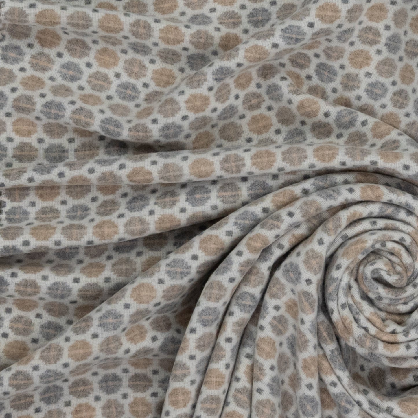 Southampton Home Merino Wool Medallion (Natural)-Throws and Blankets-[bar code]-Prince of Scots
