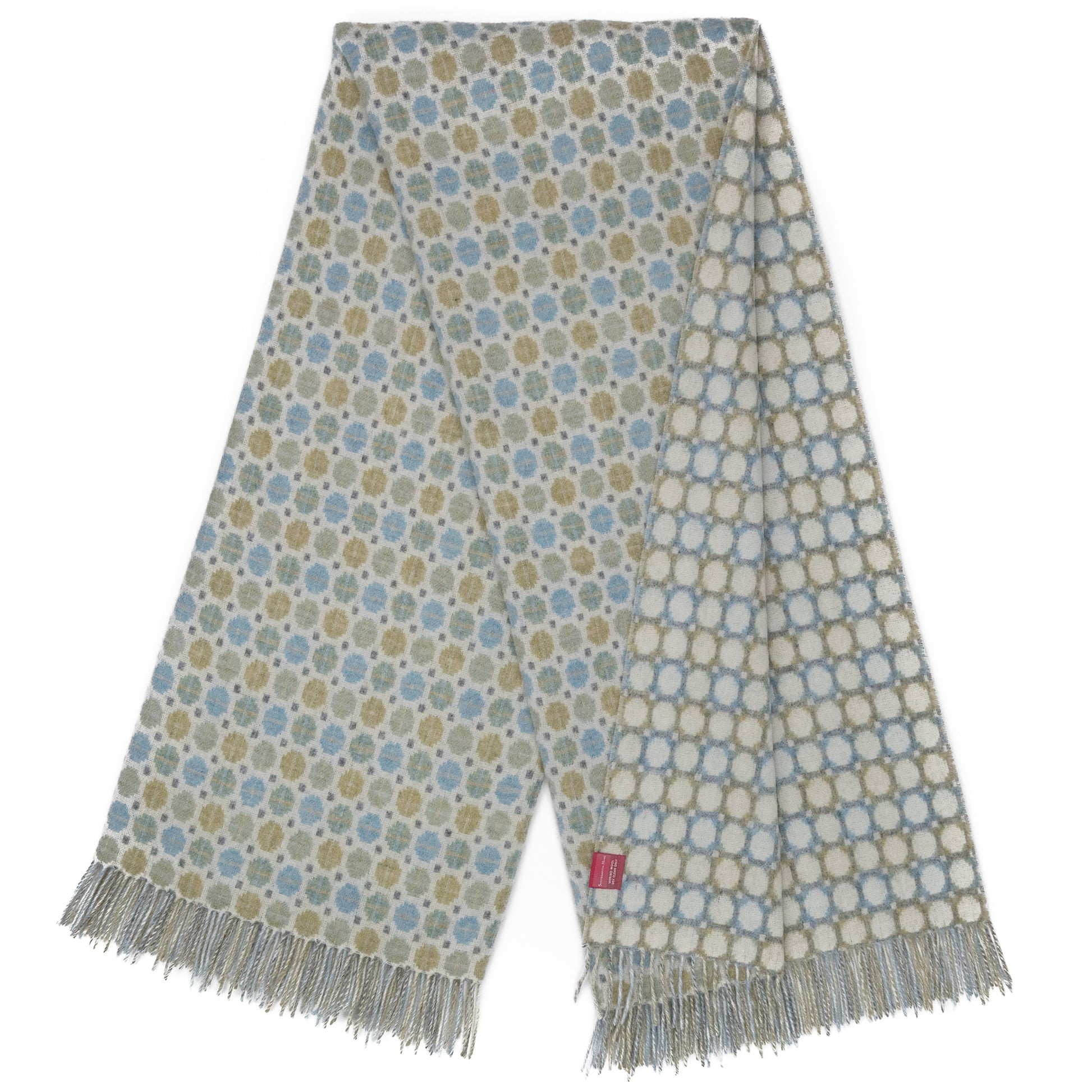 Southampton Home Merino Wool Medallion (Sky)-Throws and Blankets-[bar code]-Prince of Scots