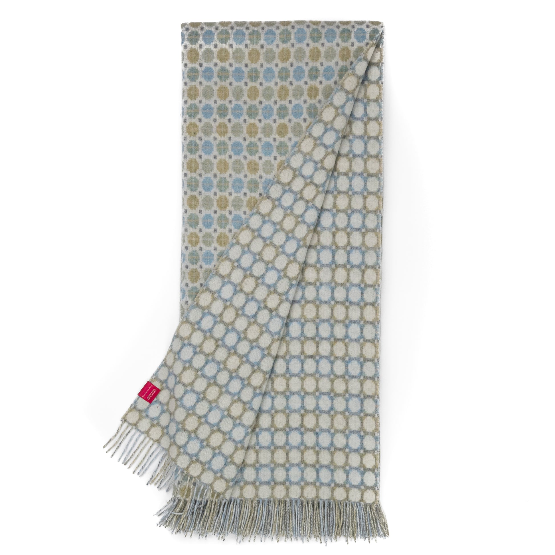 Southampton Home Merino Wool Medallion (Sky)-Throws and Blankets-[bar code]-Prince of Scots