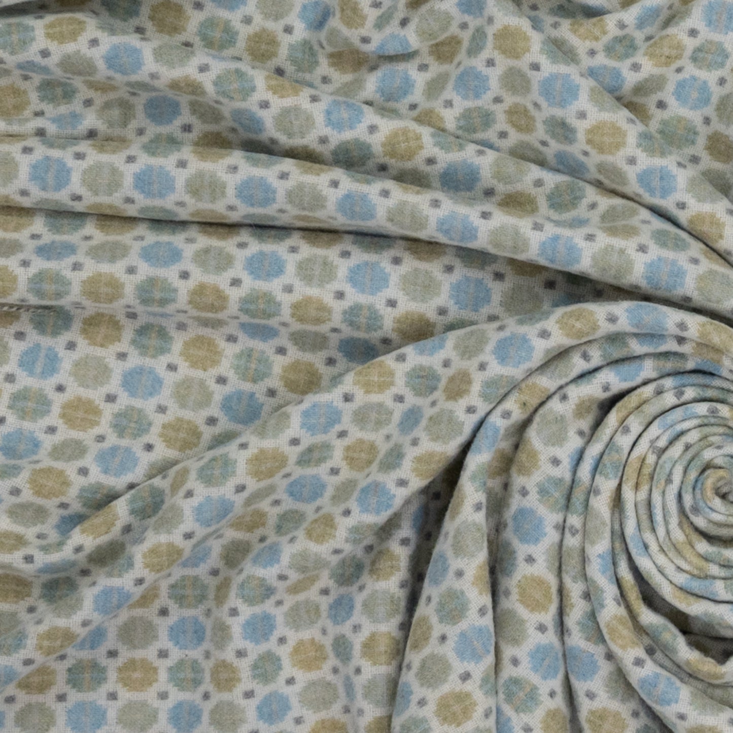 Southampton Home Merino Wool Medallion (Sky)-Throws and Blankets-[bar code]-Prince of Scots