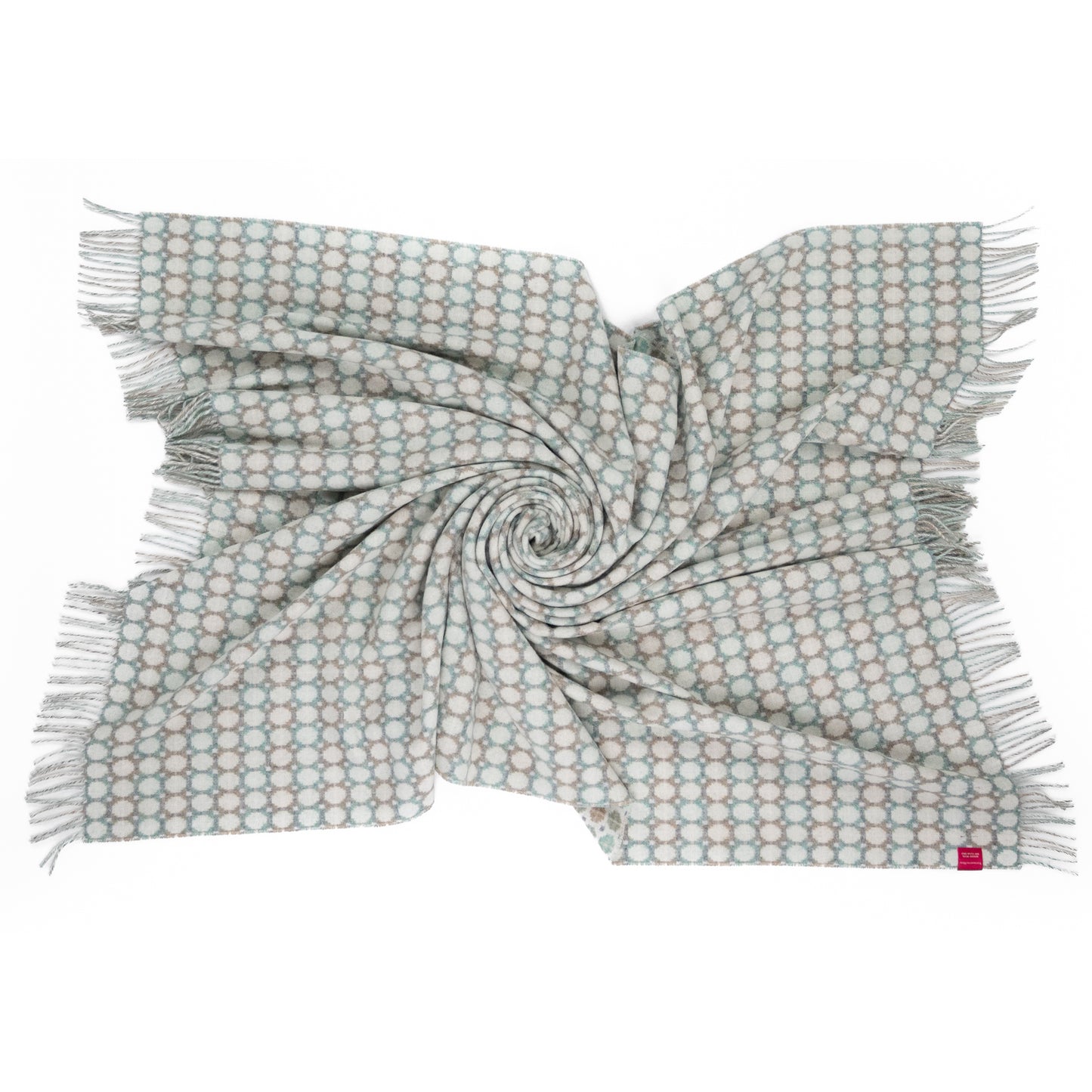 Southampton Home Merino Wool Medallion (Sky)-Throws and Blankets-[bar code]-Prince of Scots