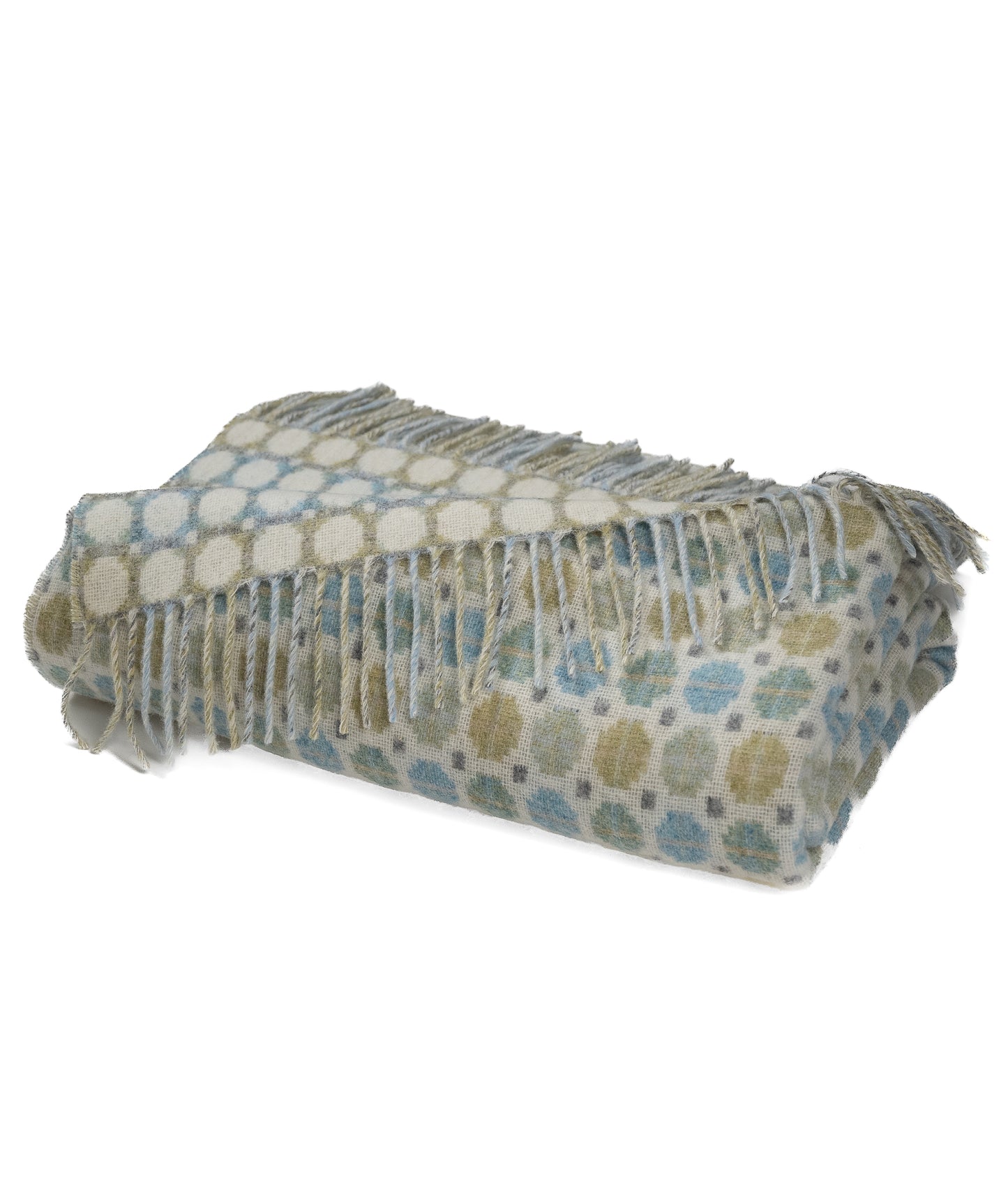 Southampton Home Merino Wool Medallion (Sky)-Throws and Blankets-[bar code]-Prince of Scots