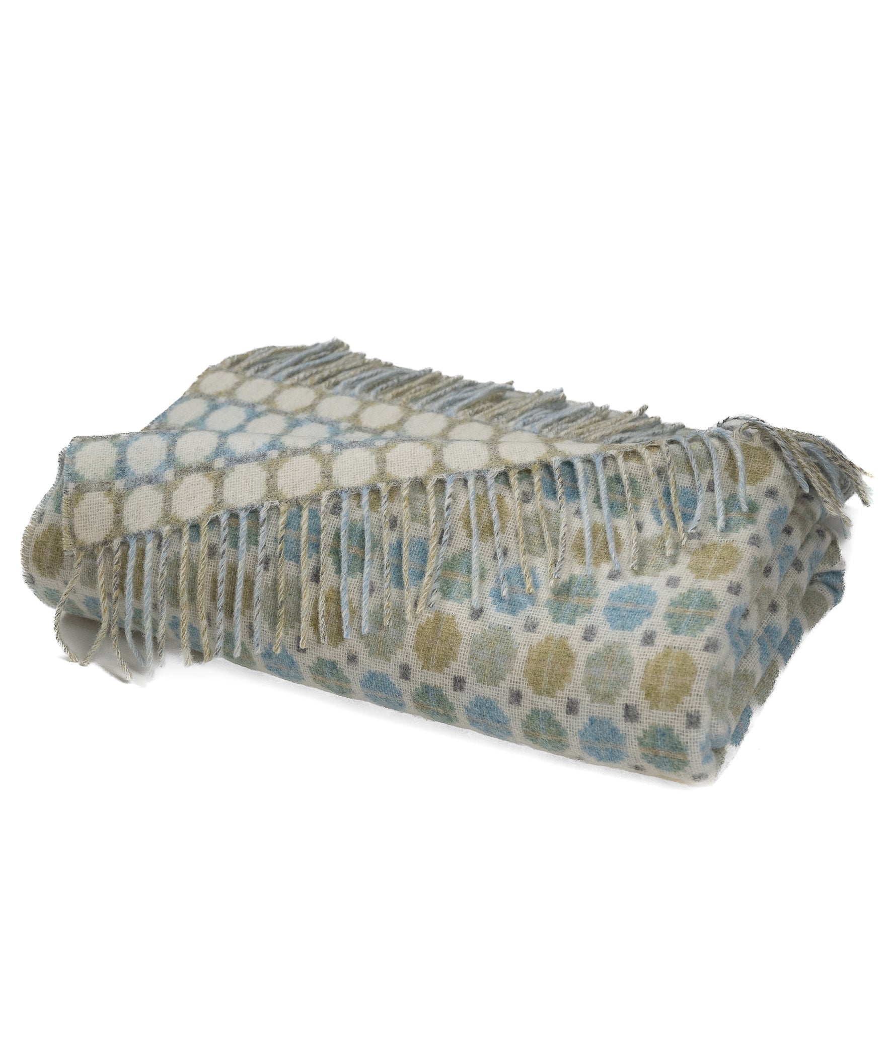 Southampton Home Merino Wool Medallion (Sky)-Throws and Blankets-[bar code]-Prince of Scots