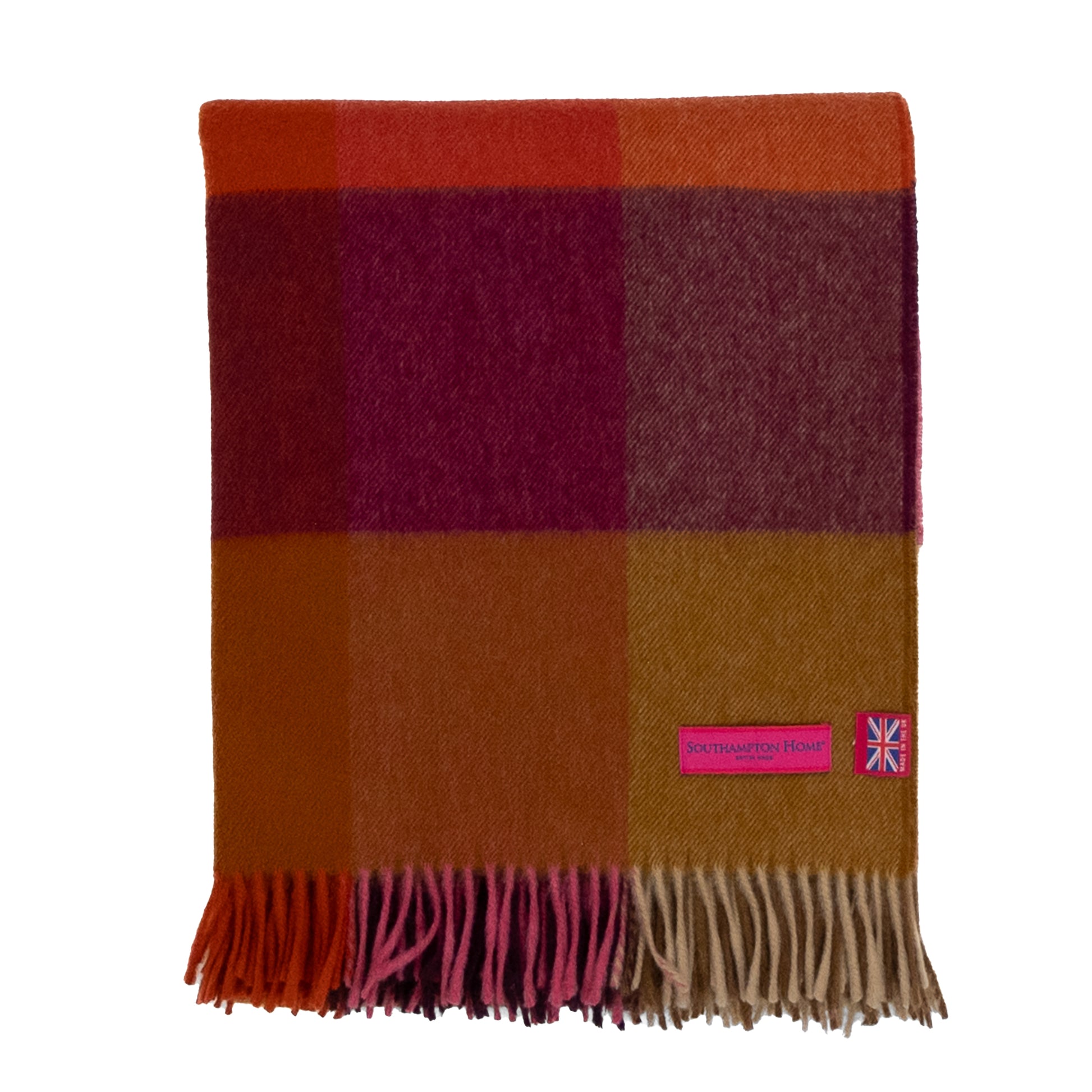 Southampton Home Merino Wool Block (Bold)-Throws and Blankets-[bar code]-Prince of Scots