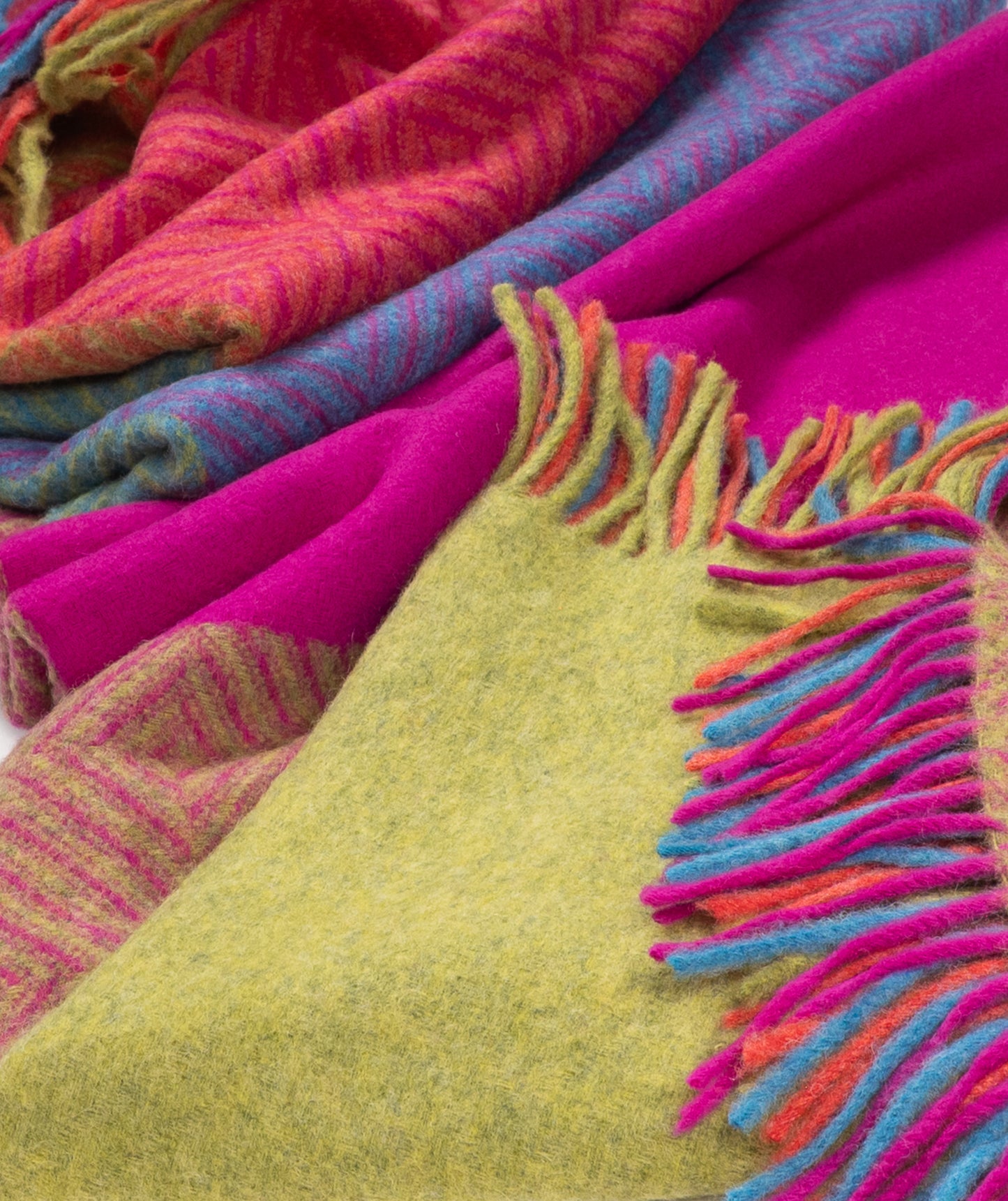 Southampton Home Merino Wool Throw – Block Brilliant | UK Made-Throws and Blankets-[bar code]-Prince of Scots