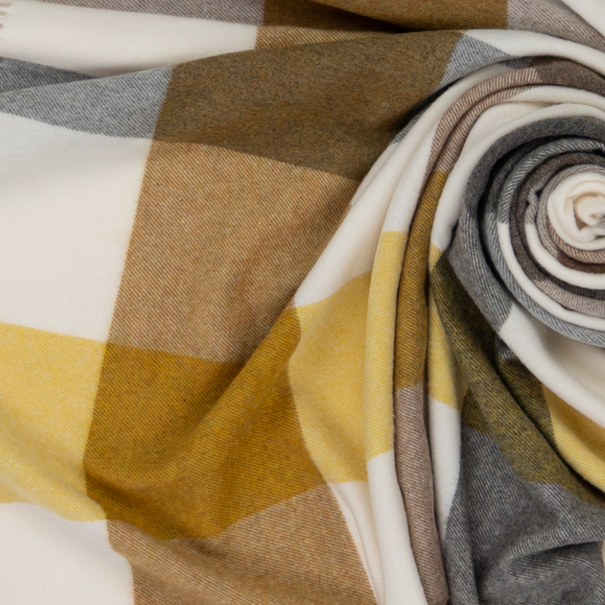 Southampton Home Merino Wool Block (Gold)-Throws and Blankets-[bar code]-Prince of Scots