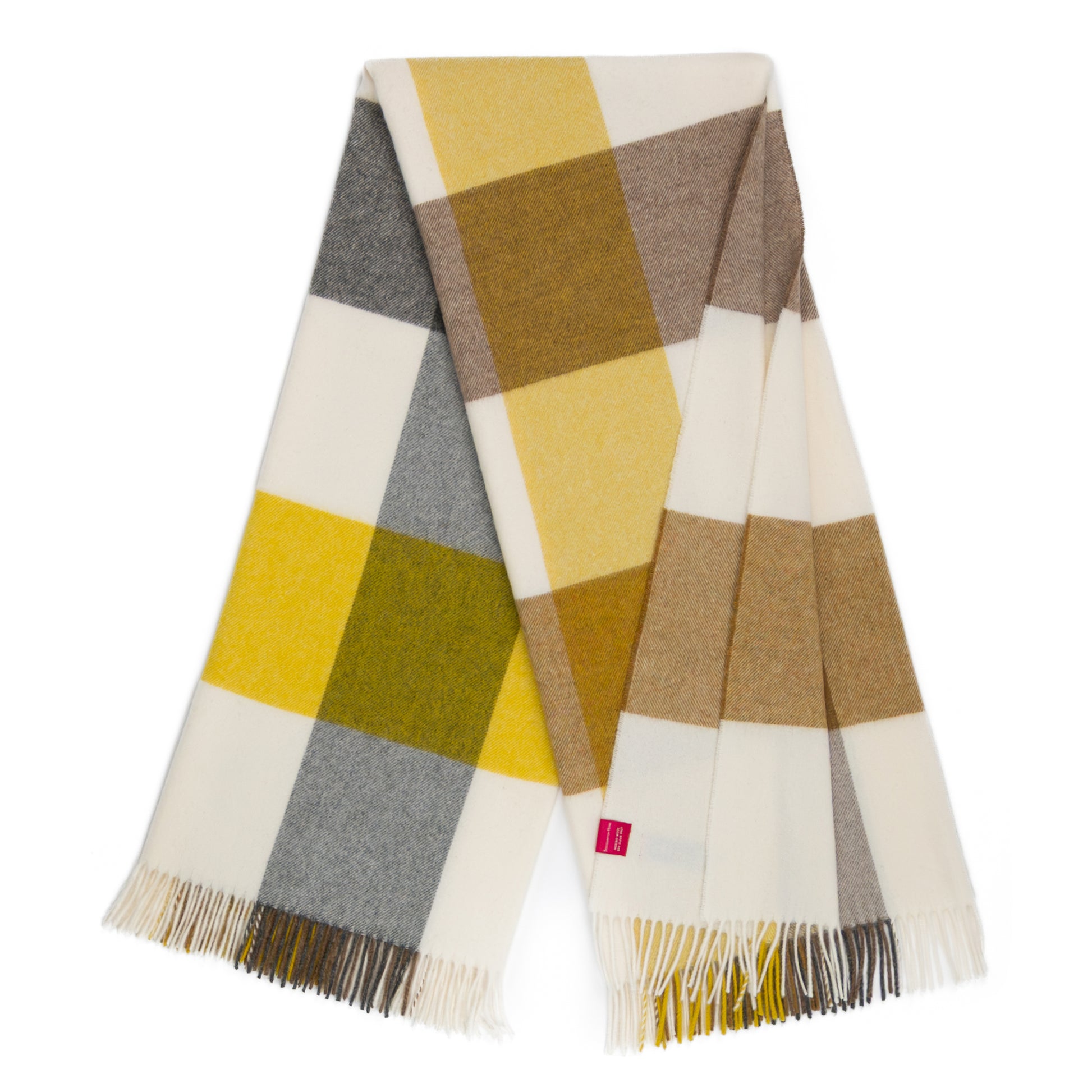 Southampton Home Merino Wool Block (Gold)-Throws and Blankets-[bar code]-Prince of Scots
