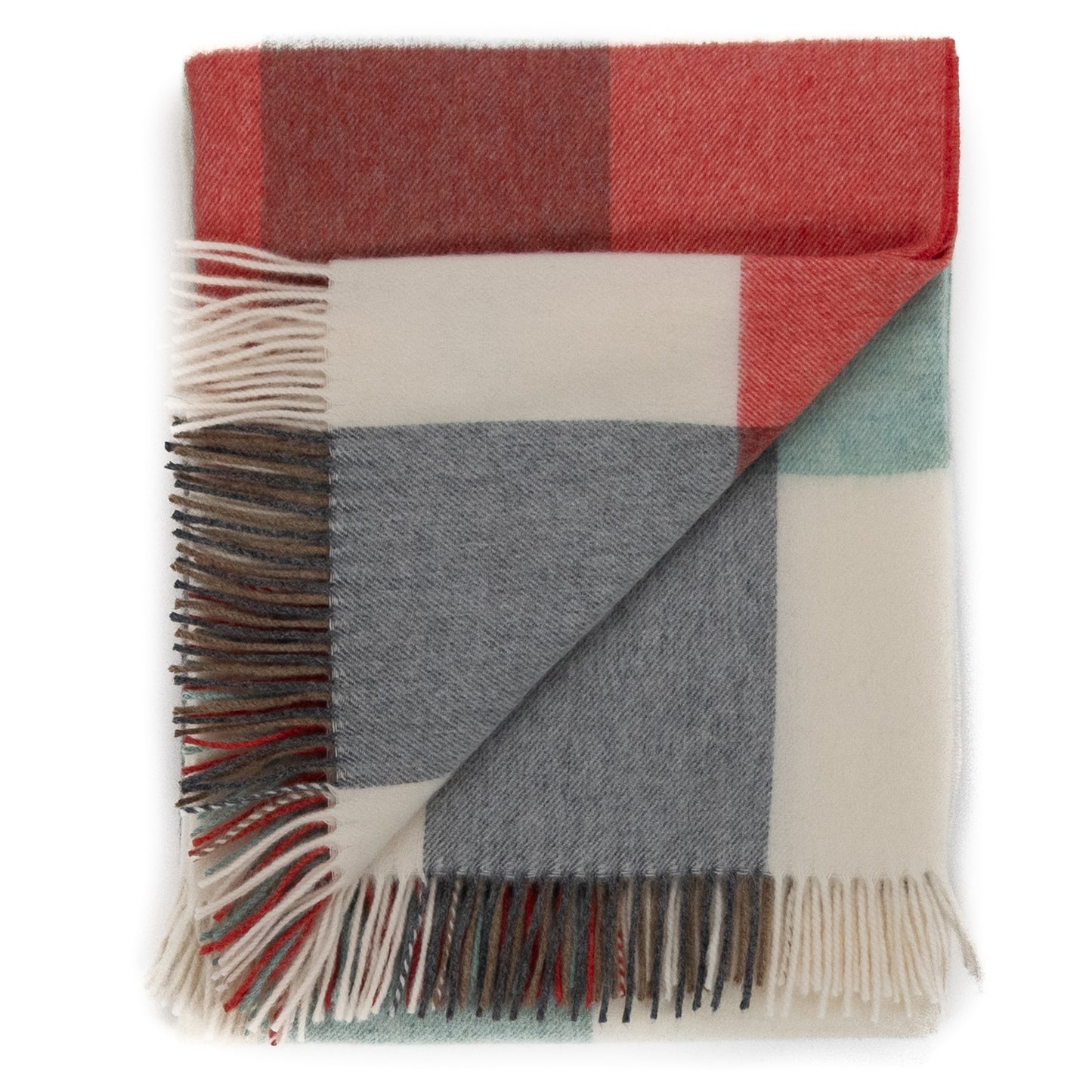 Southampton Home Merino Wool Block (Melon)-Throws and Blankets-[bar code]-Prince of Scots