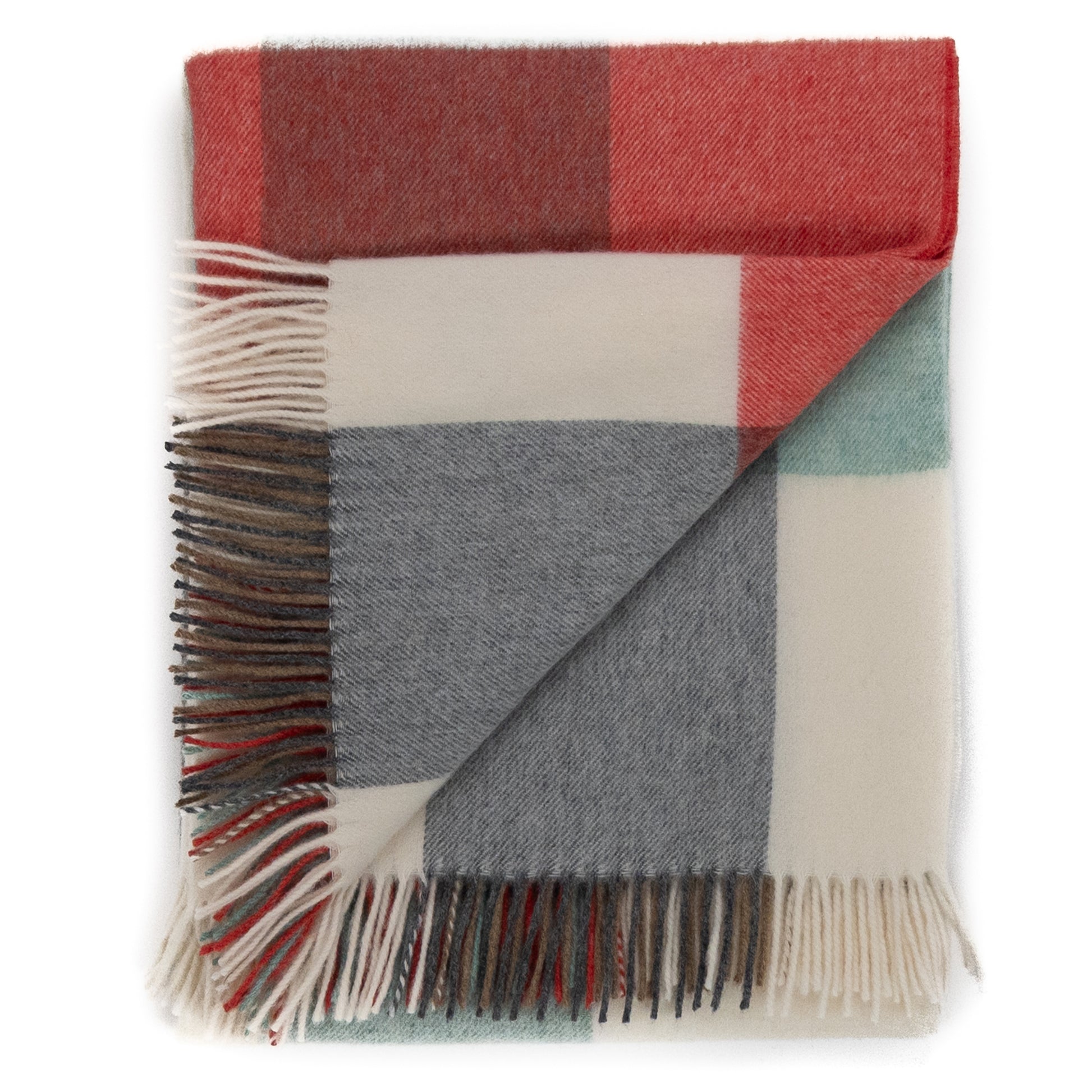 Southampton Home Merino Wool Block (Melon)-Throws and Blankets-[bar code]-Prince of Scots