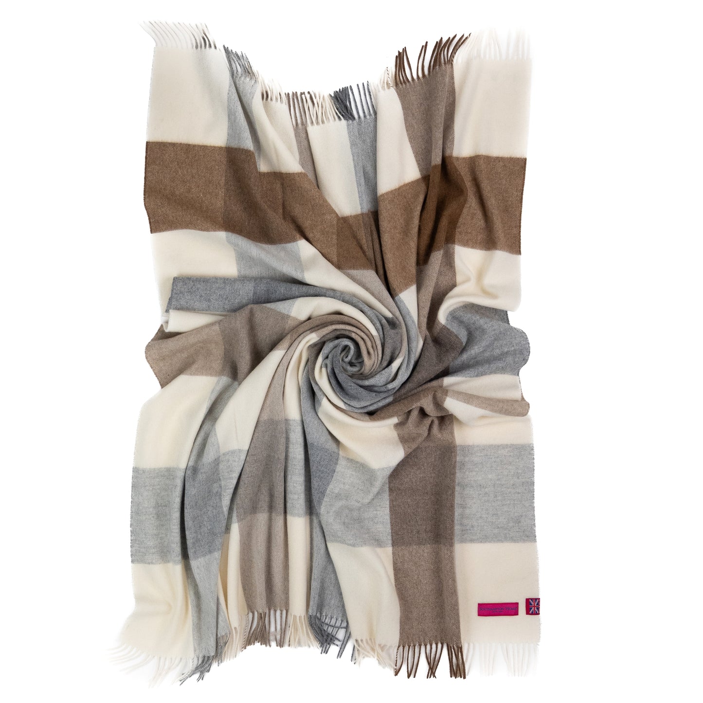 Southampton Home Merino Wool Block (Natural)-Throws and Blankets-[bar code]-Prince of Scots