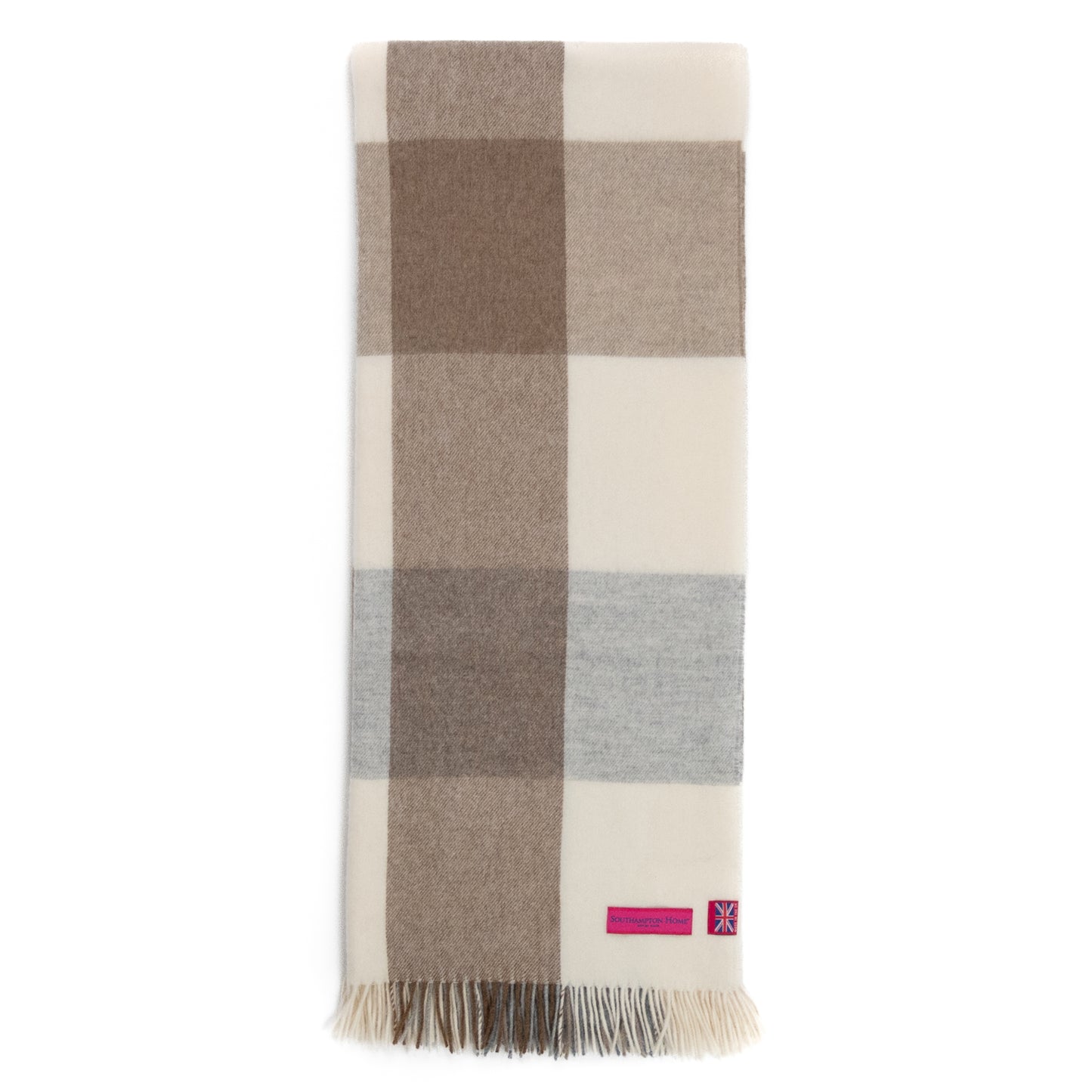 Southampton Home Merino Wool Block (Natural)-Throws and Blankets-[bar code]-Prince of Scots