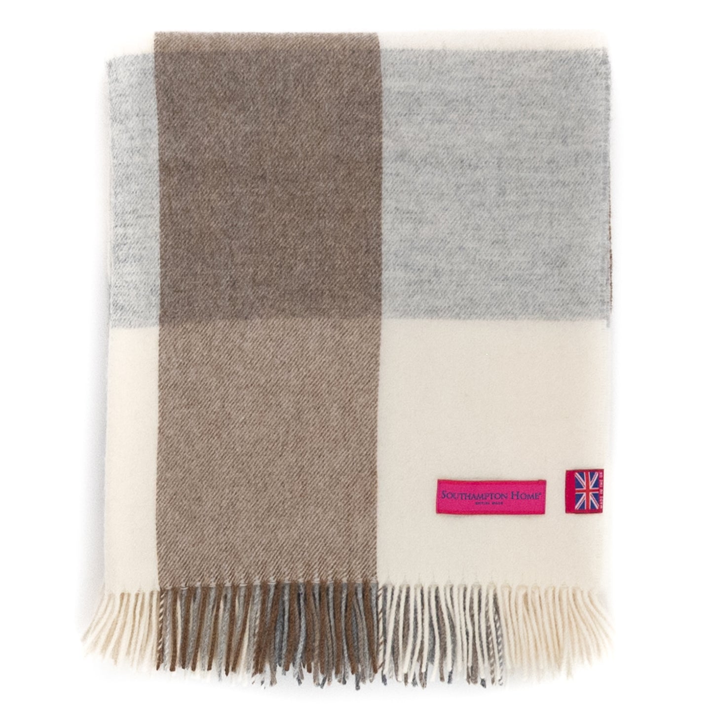 Southampton Home Merino Wool Block (Natural)-Throws and Blankets-[bar code]-Prince of Scots
