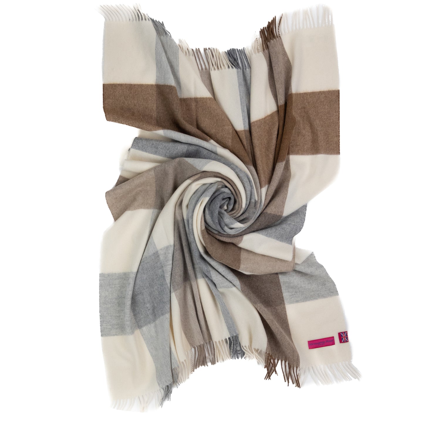 Southampton Home Merino Wool Block (Natural)-Throws and Blankets-[bar code]-Prince of Scots