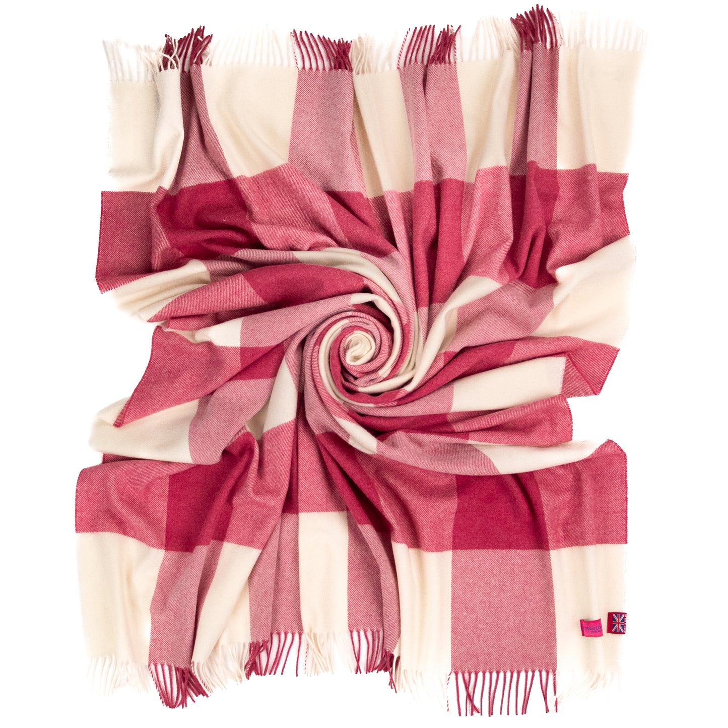 Southampton Home Merino Wool Block (Pink)-Throws and Blankets-[bar code]-Prince of Scots