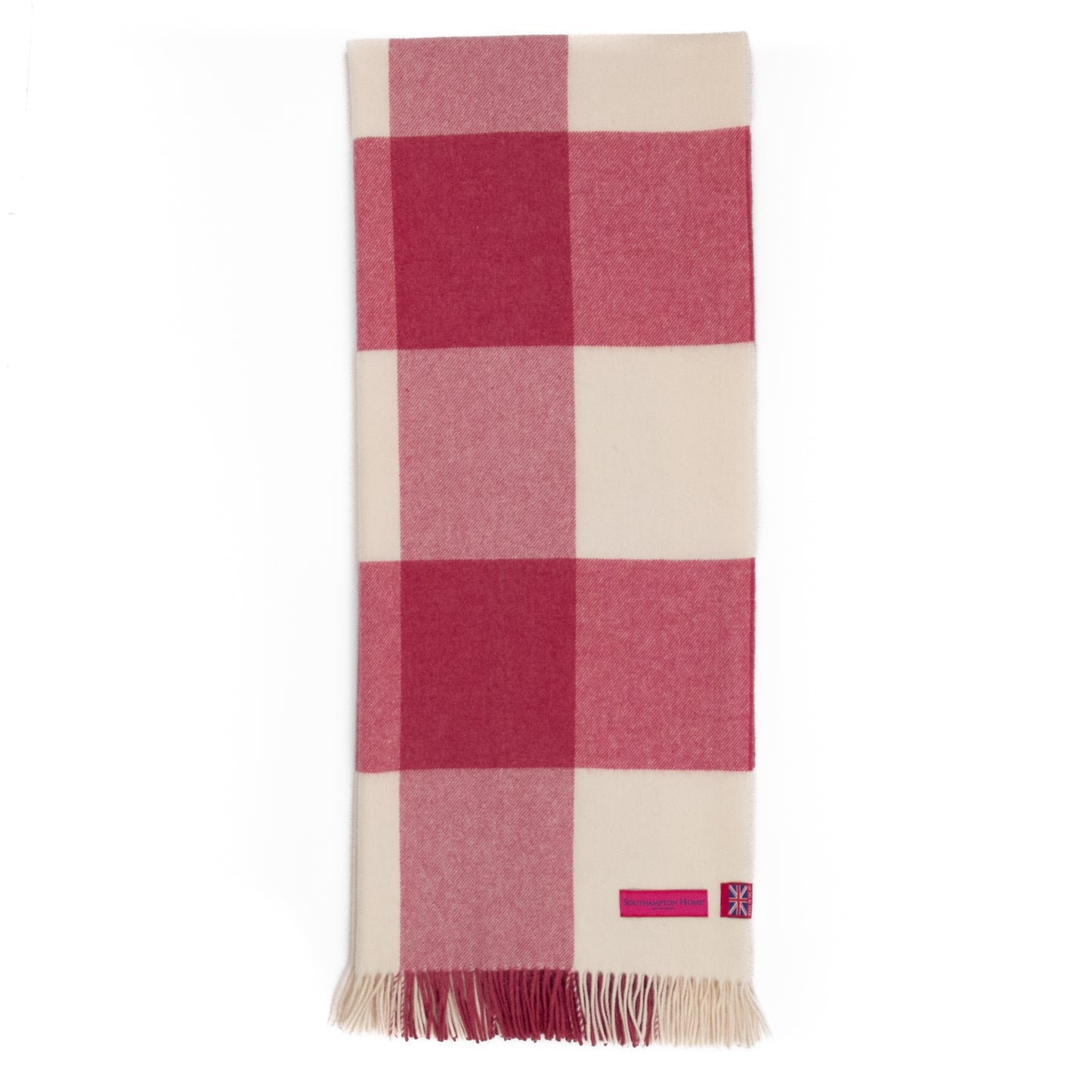 Southampton Home Merino Wool Block (Pink)-Throws and Blankets-[bar code]-Prince of Scots