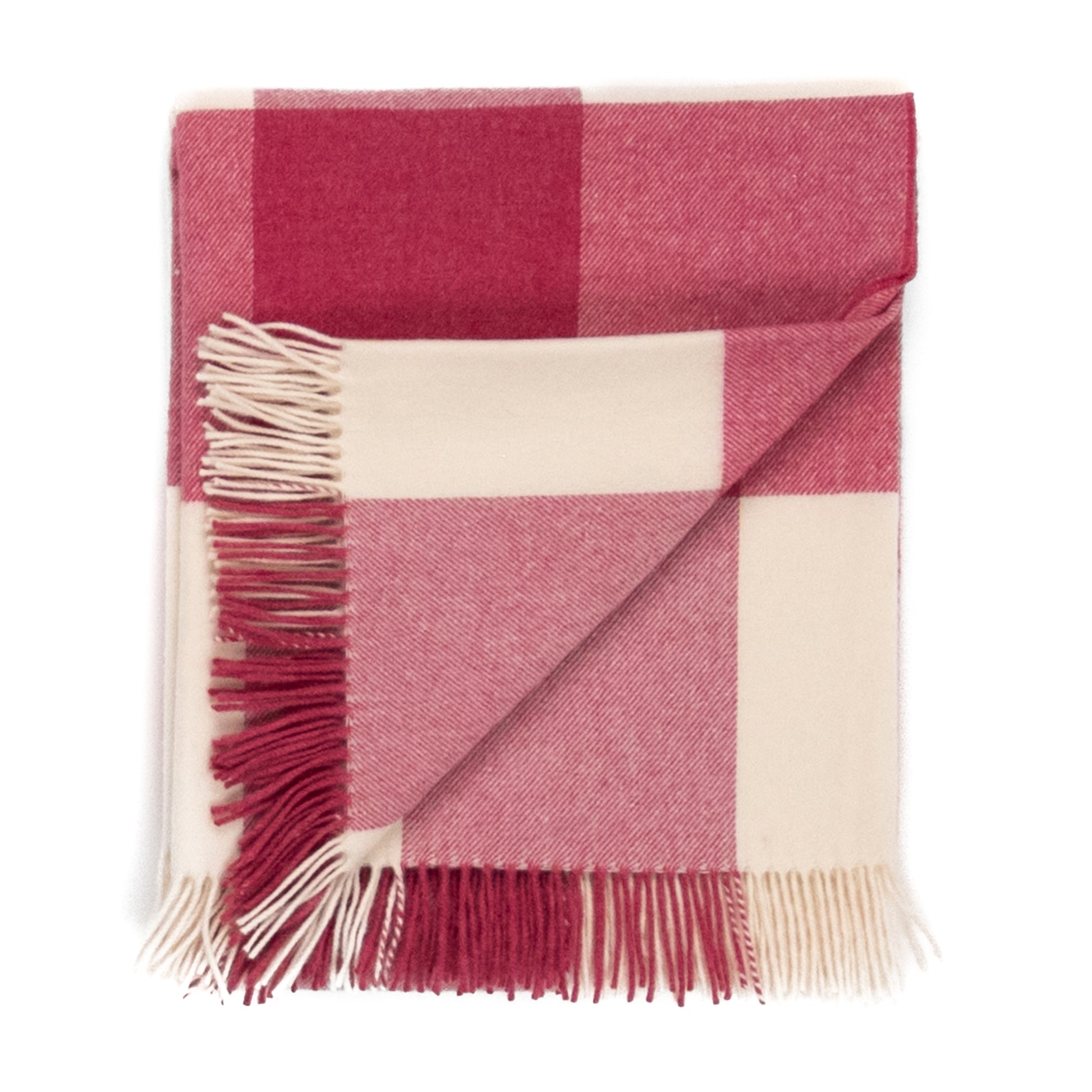 Southampton Home Merino Wool Block (Pink)-Throws and Blankets-[bar code]-Prince of Scots