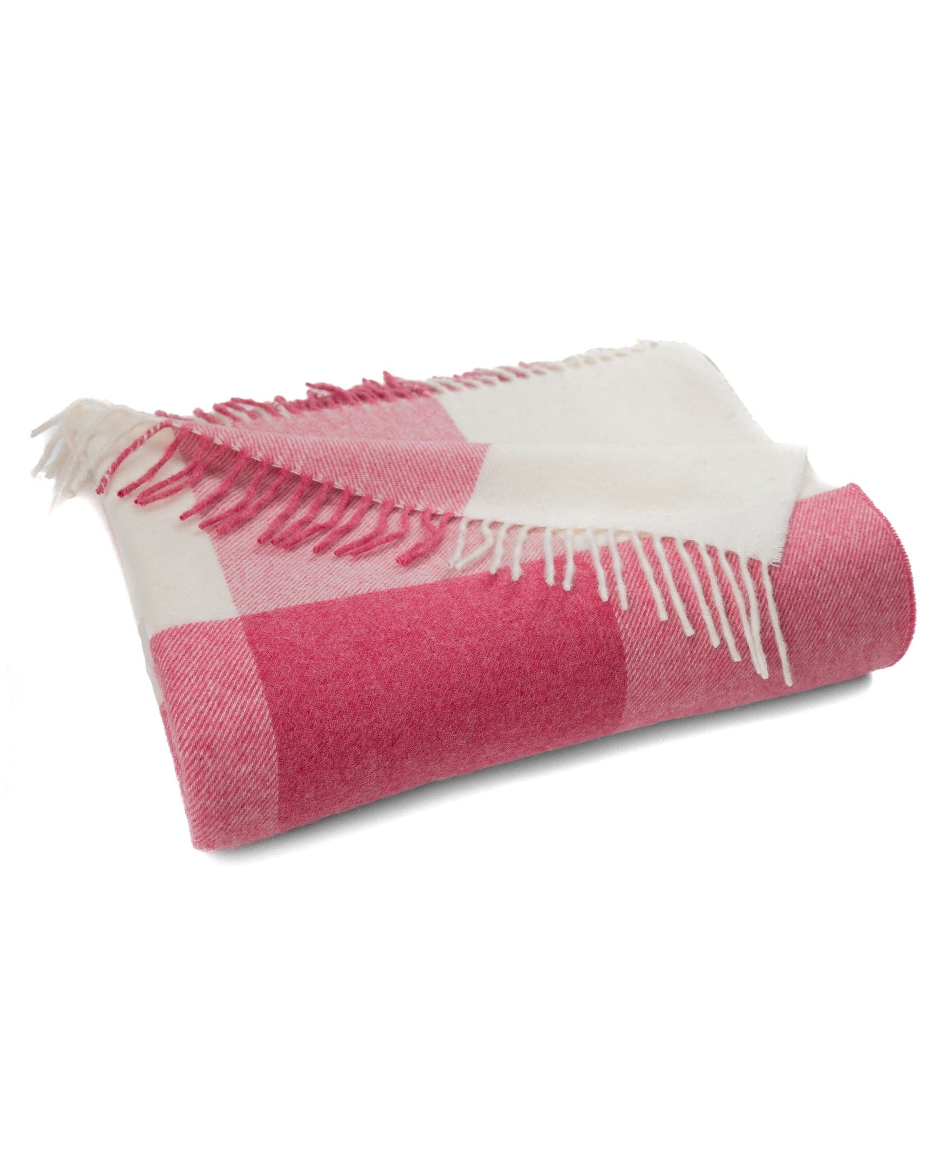 Southampton Home Merino Wool Block (Pink)-Throws and Blankets-[bar code]-Prince of Scots