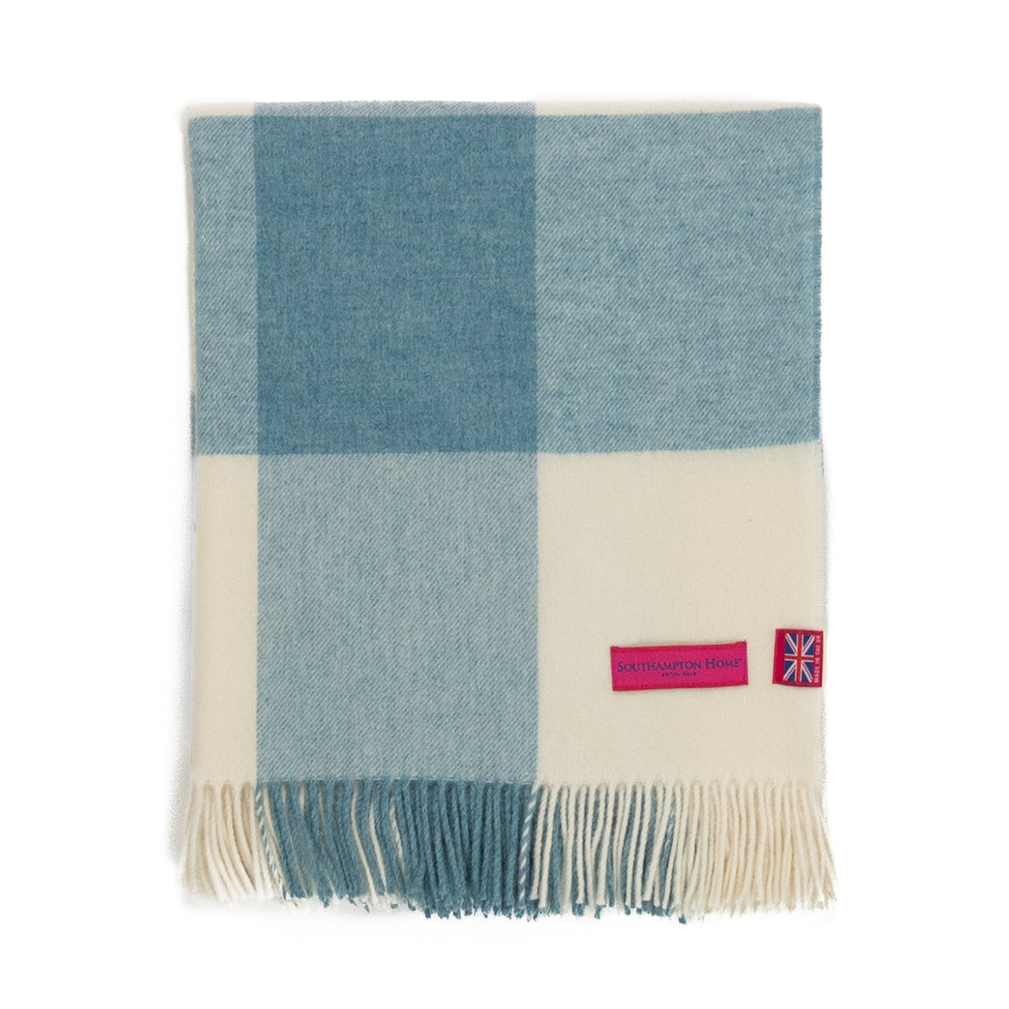 Southampton Home Merino Wool Block (Sky)-Throws and Blankets-[bar code]-Prince of Scots
