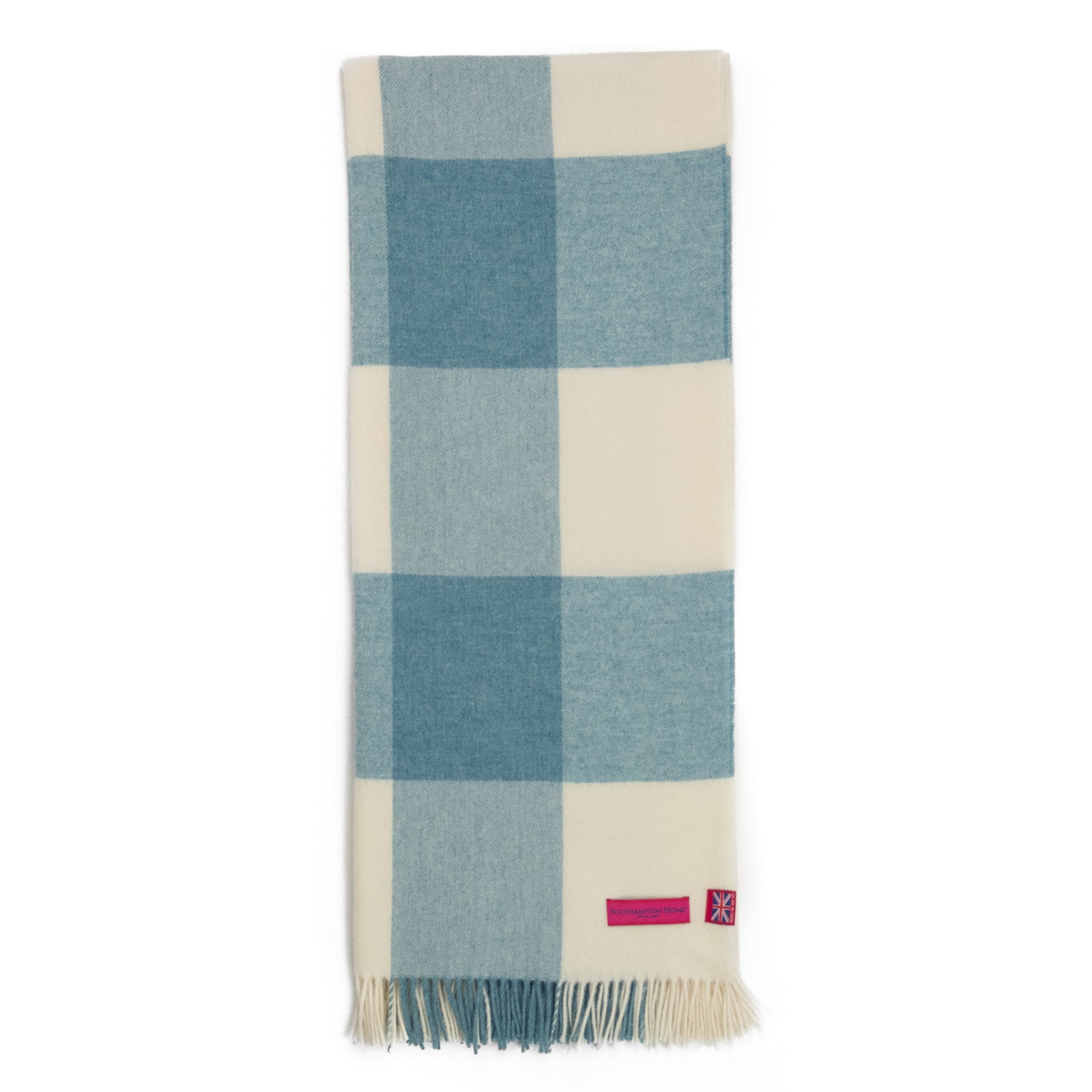 Southampton Home Merino Wool Block (Sky)-Throws and Blankets-[bar code]-Prince of Scots