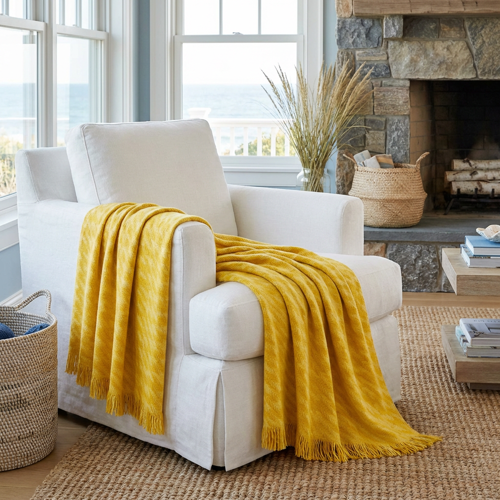 Southampton Home Naturally Weighted Houndstooth Throw ~ Daisy ~-Blankets-[bar code]-Prince of Scots