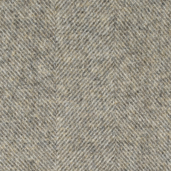 Southampton Home Wool Herringbone Throw (Estate Grey)-Throws and Blankets-[bar code]-Q028001-03-Prince of Scots