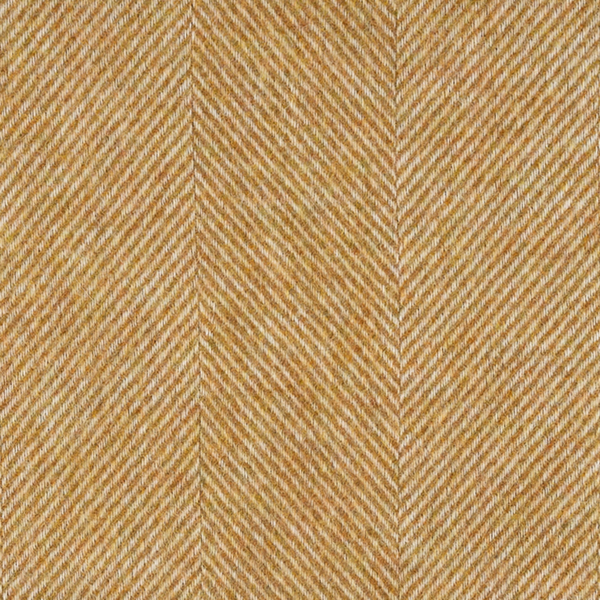 Southampton Home Wool Herringbone Throw (Gold)-Throws and Blankets-[bar code]-Q028001-05-Prince of Scots