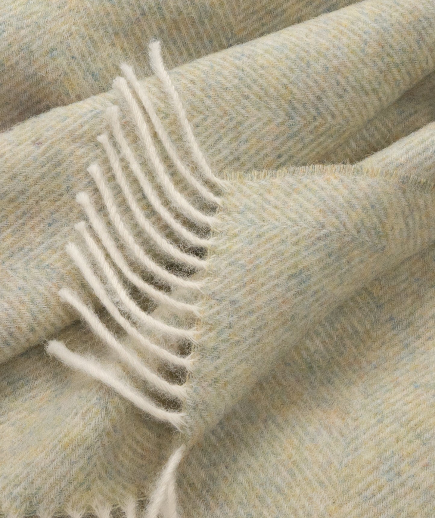 Southampton Home Shetland Lambswool Herringbone Throw – Meadow | Woven in England-Throws and Blankets-[bar code]-Prince of Scots