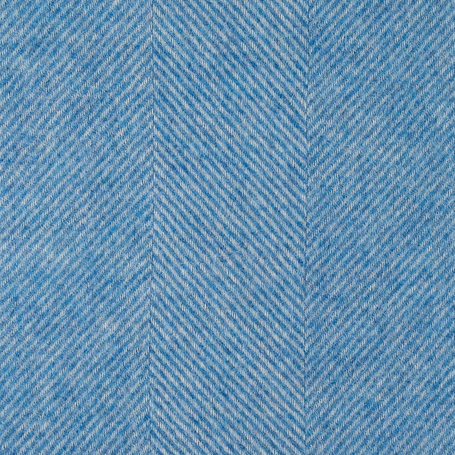 Southampton Home Wool Herringbone Throw (Ocean Blue)-Throws and Blankets-[bar code]-OceanBlueShetland-Prince of Scots