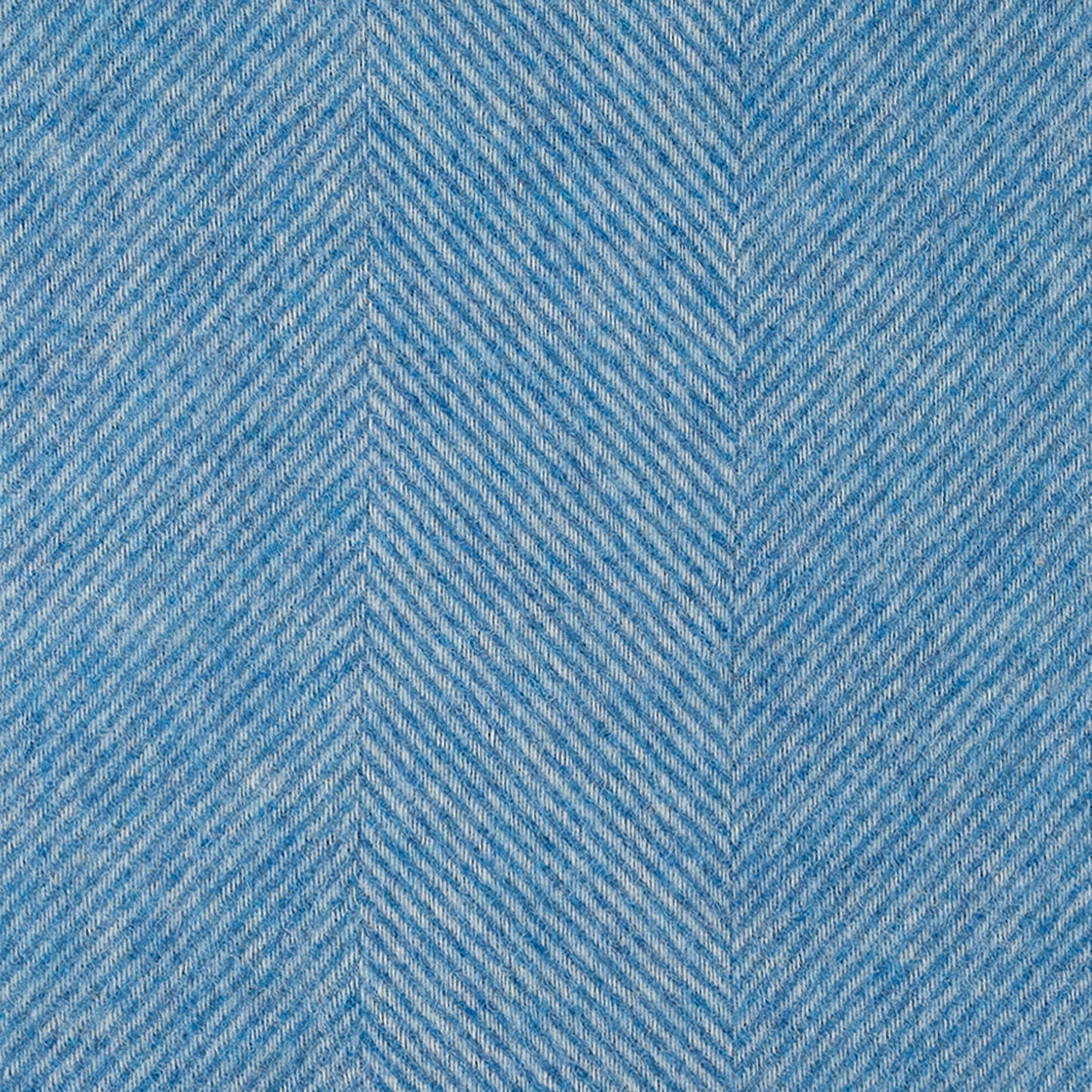 Southampton Home Wool Herringbone Throw (Ocean Blue)-Throws and Blankets-[bar code]-OceanBlueShetland-Prince of Scots
