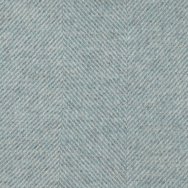 Southampton Home Wool Herringbone Throw (Robin's Egg)-Throws and Blankets-[bar code]-Q028001-10-Prince of Scots